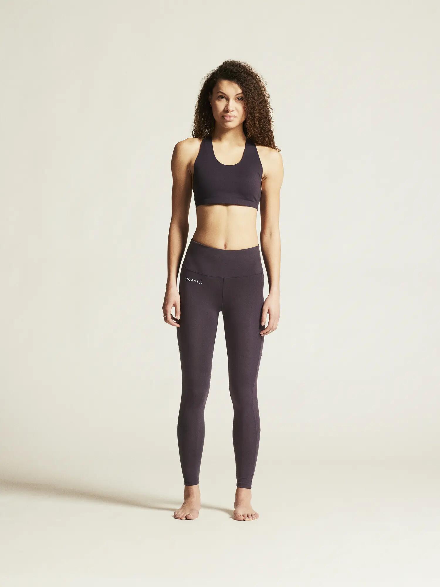 craft Brassière Collective rembourrée pour femme — tissu recyclé doux – Dk Plum 4/7