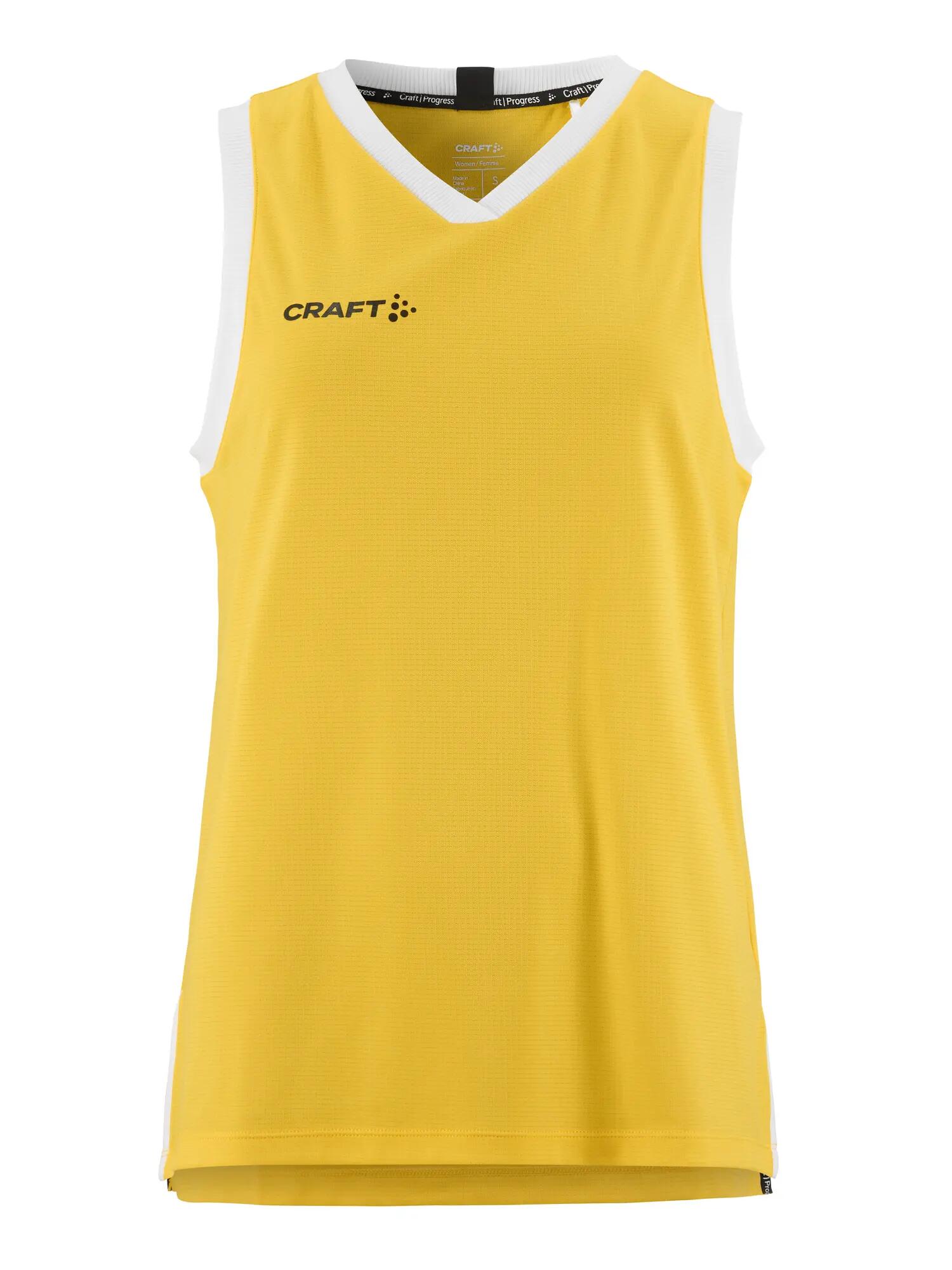 craft Progress Basket Singlet W – leichtes Basketball-Top – Sweden Yellow 2/7