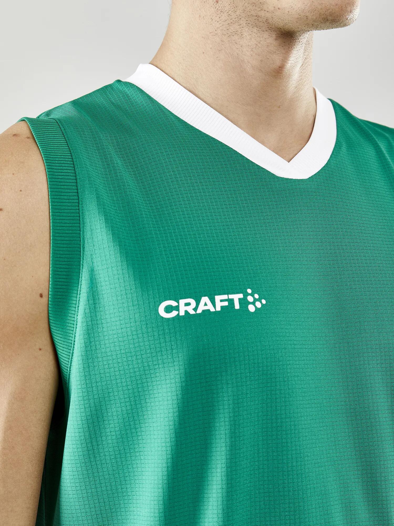 craft Progress Basket Singlet M – débardeur basket recyclé – Team Green 7/7