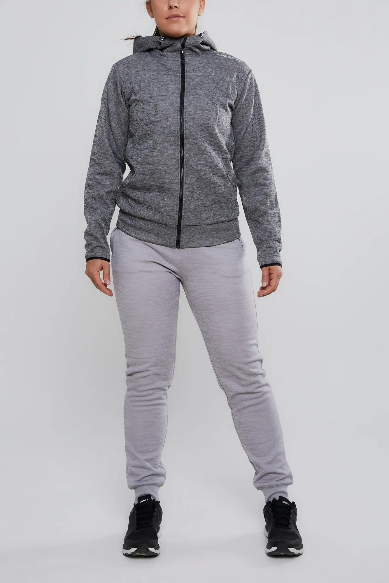 craft Leisure Full Zip Hood W Damenjacke aus Polyester – Darkgrey melange 6/6
