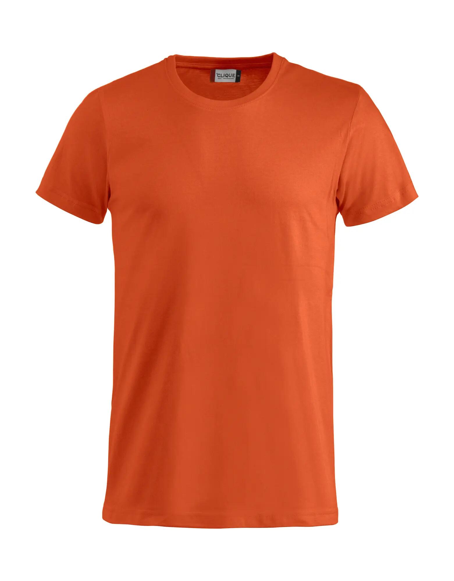 clique Basic-T Junior t-shirt em algodão — gola 1x1, etiqueta removível – blood 4/4