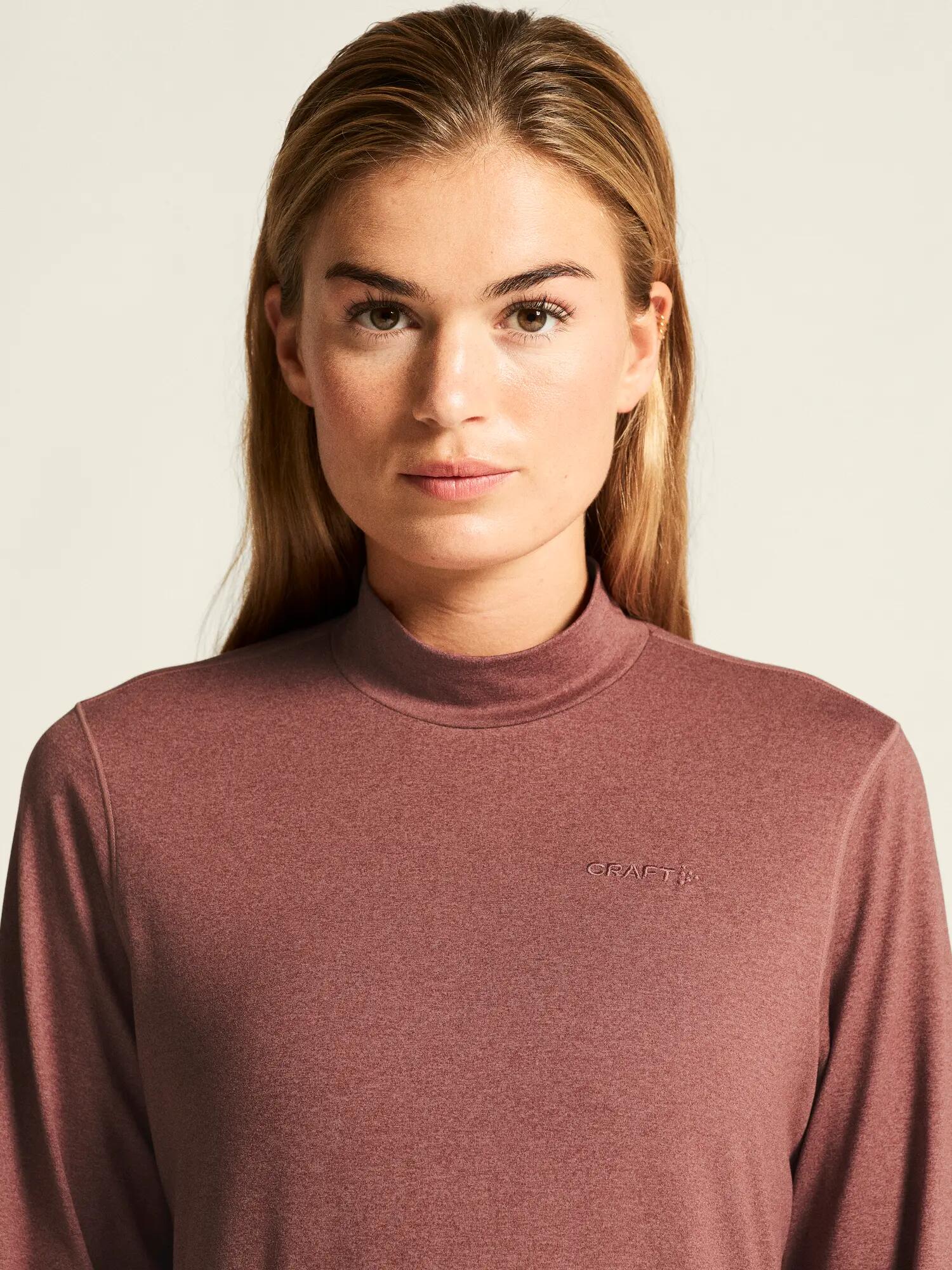 craft Flow MN LS W – Maillot manches longues doux et extensible – Rose 6/8