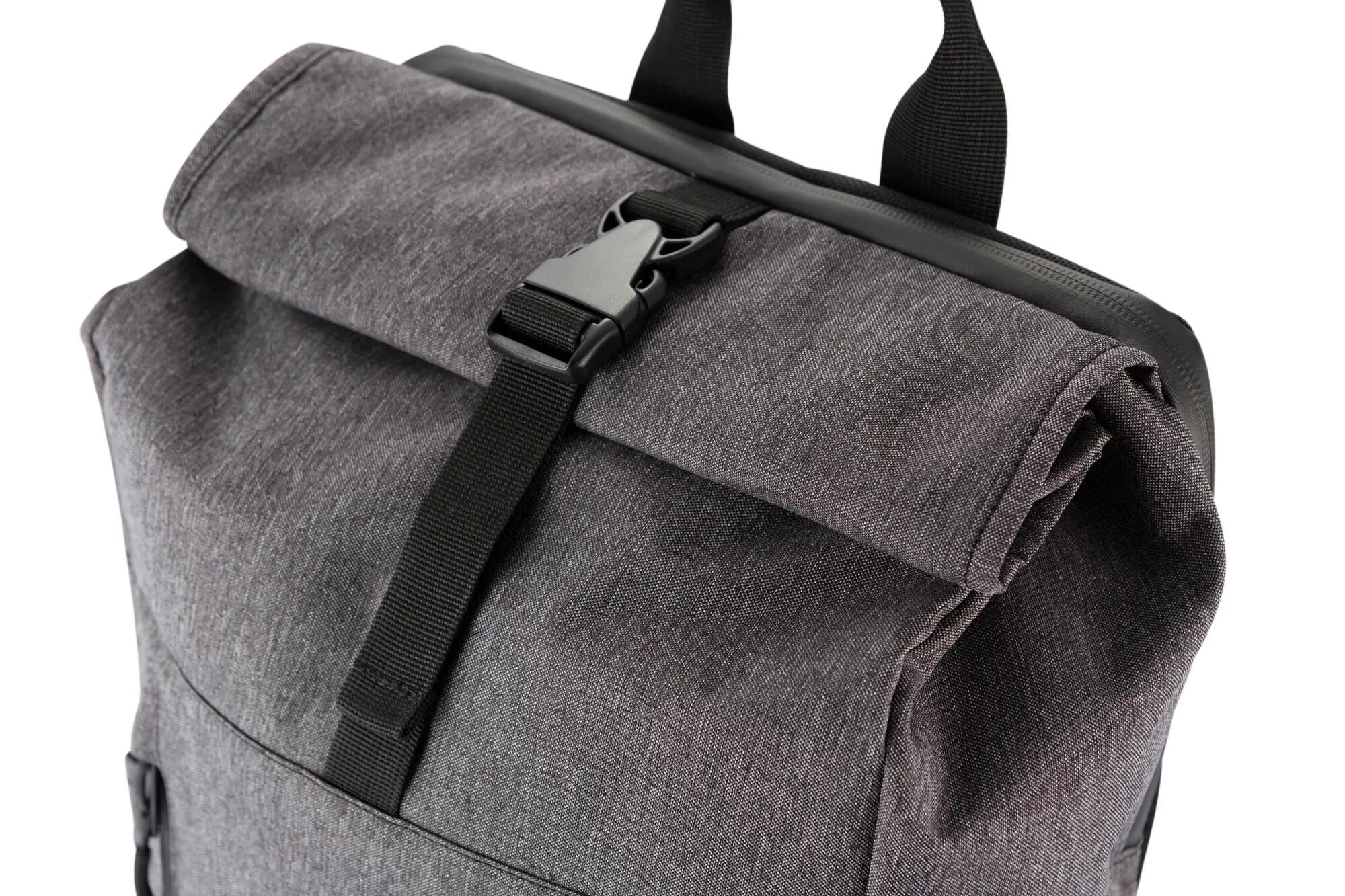 clique Plecak Roll-Up anthracite Melange — regulowana pojemność 5/7