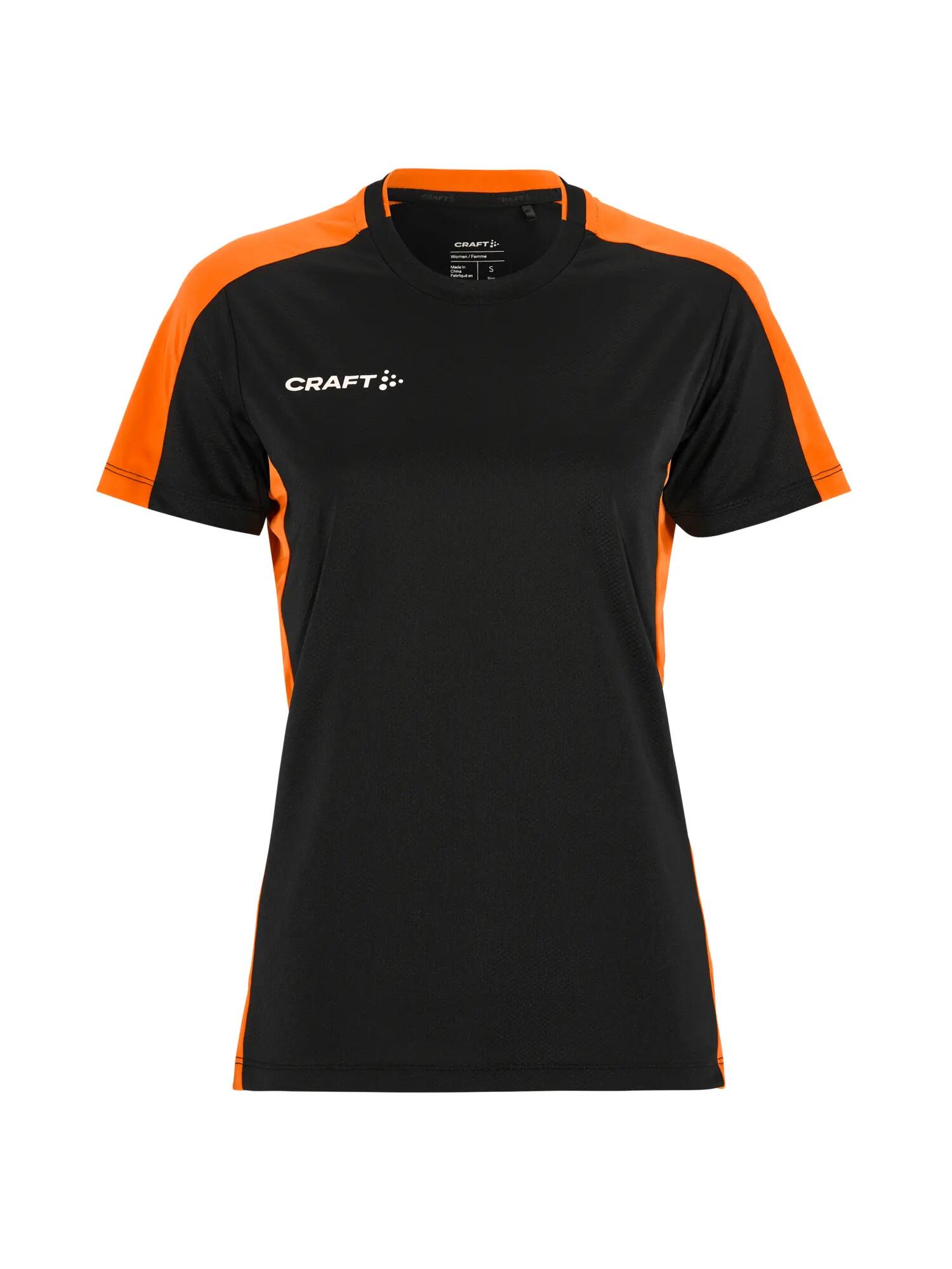 craft Evolve 2.0 Contrast Jersey W – Trikot mit Kontrastpanelen – Black/Orange 2/7