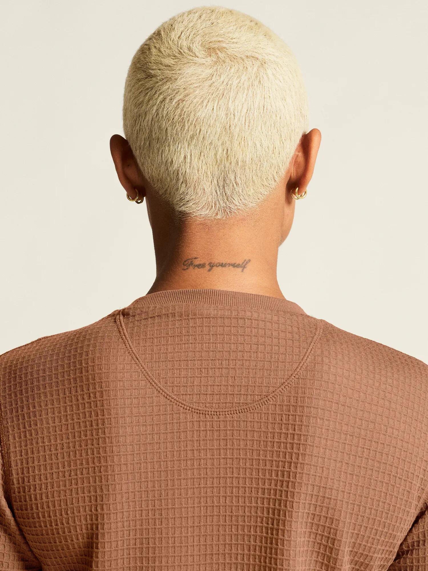 craft Wool Waffle RN W – Langarmshirt aus Lyocell-Wolle – Clove 3/7