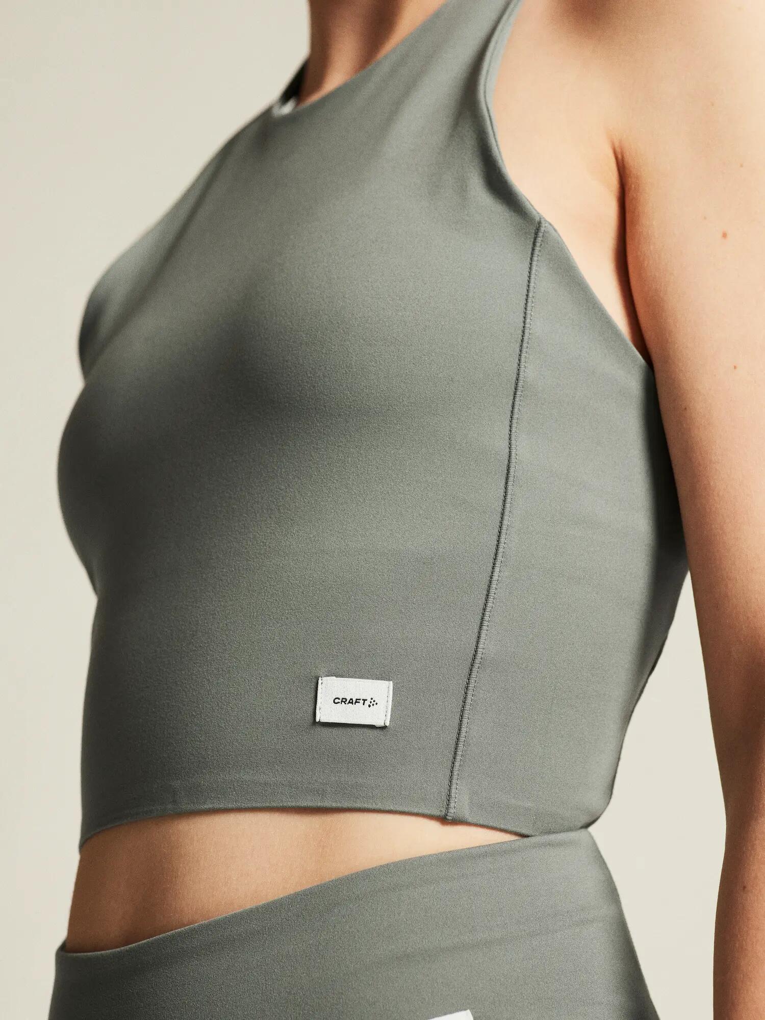craft Cropped Singlet Collective W — Weicher, recycelter Stoff – Leaf 7/7