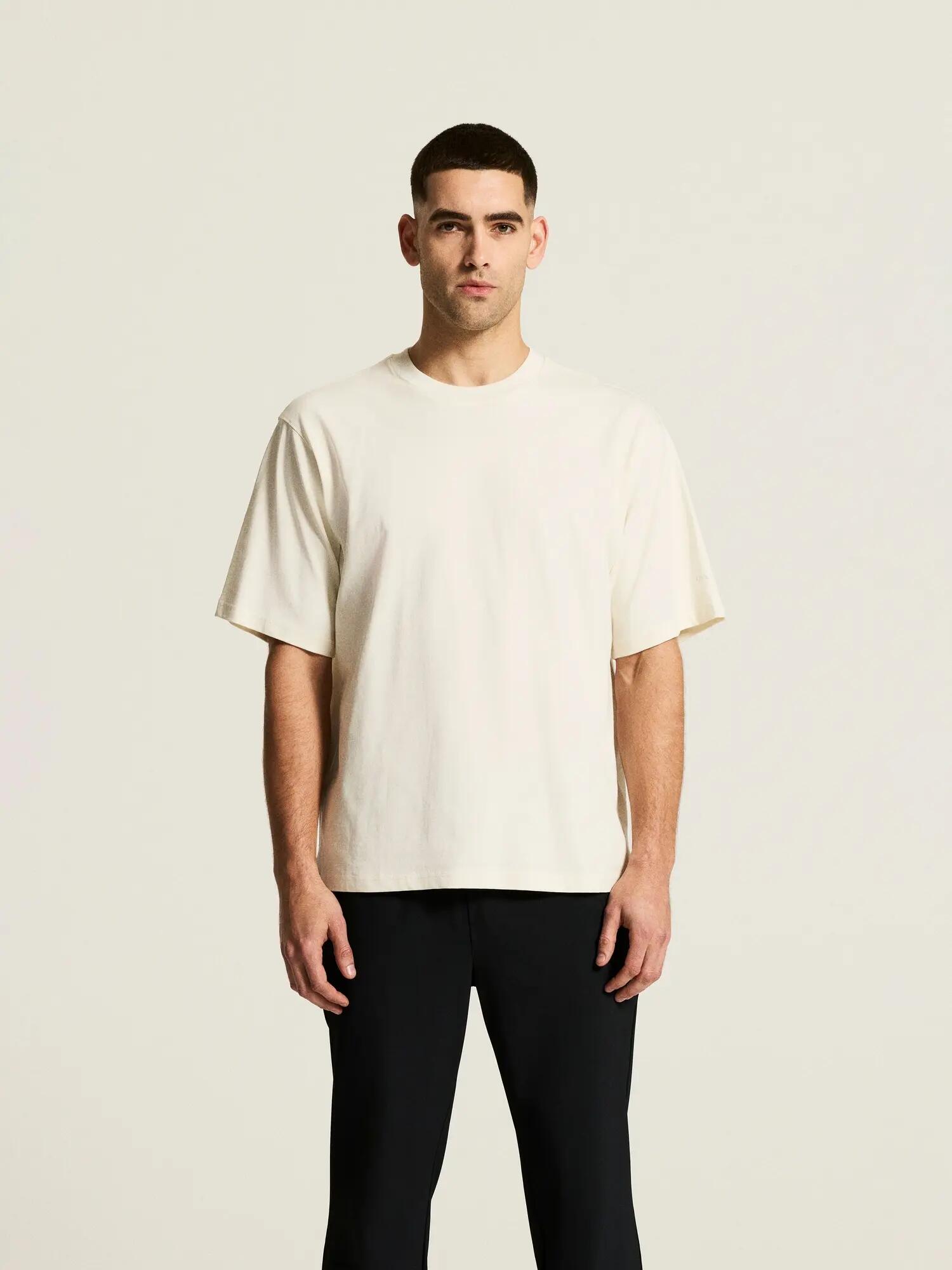 craft Frequent Heavy SS Tee M – T-shirt manches courtes en coton bio – Tofu 5/7