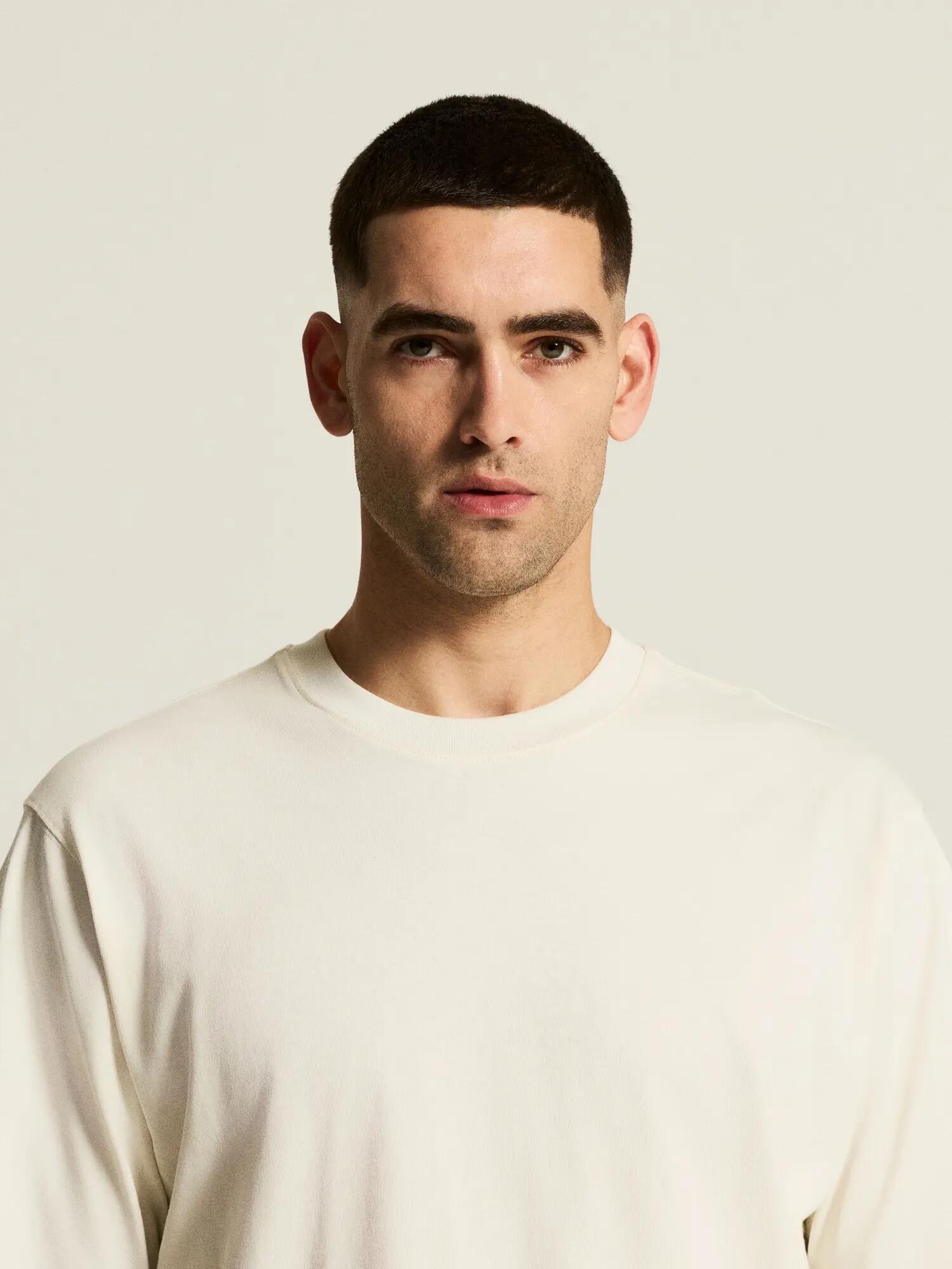 craft Frequent Heavy SS Tee M – T-shirt manches courtes en coton bio – Tofu 2/7