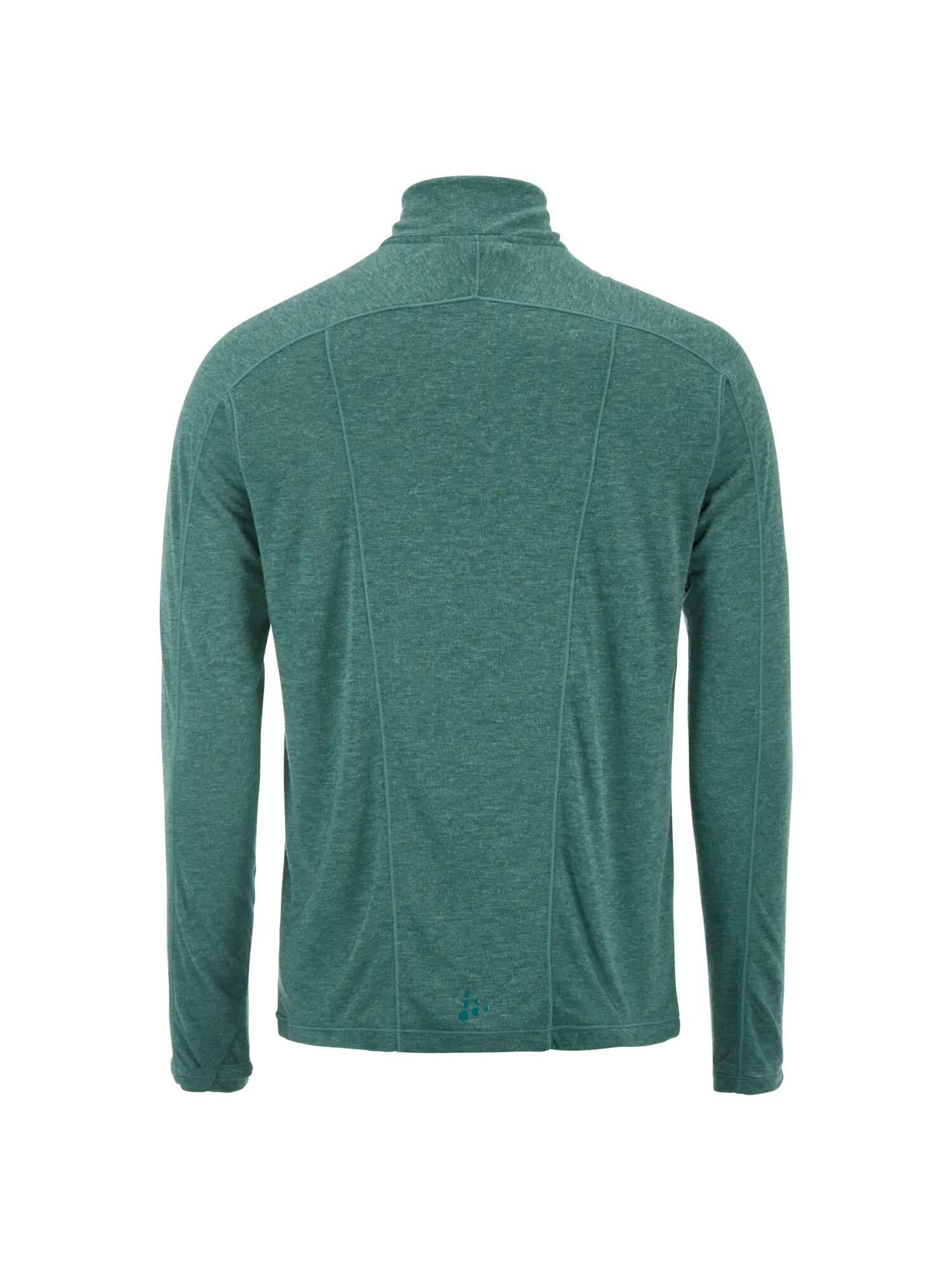 craft Wool LS Tee M — T-shirt manches longues chaleur mérinos – Peridot/Melange 2/7