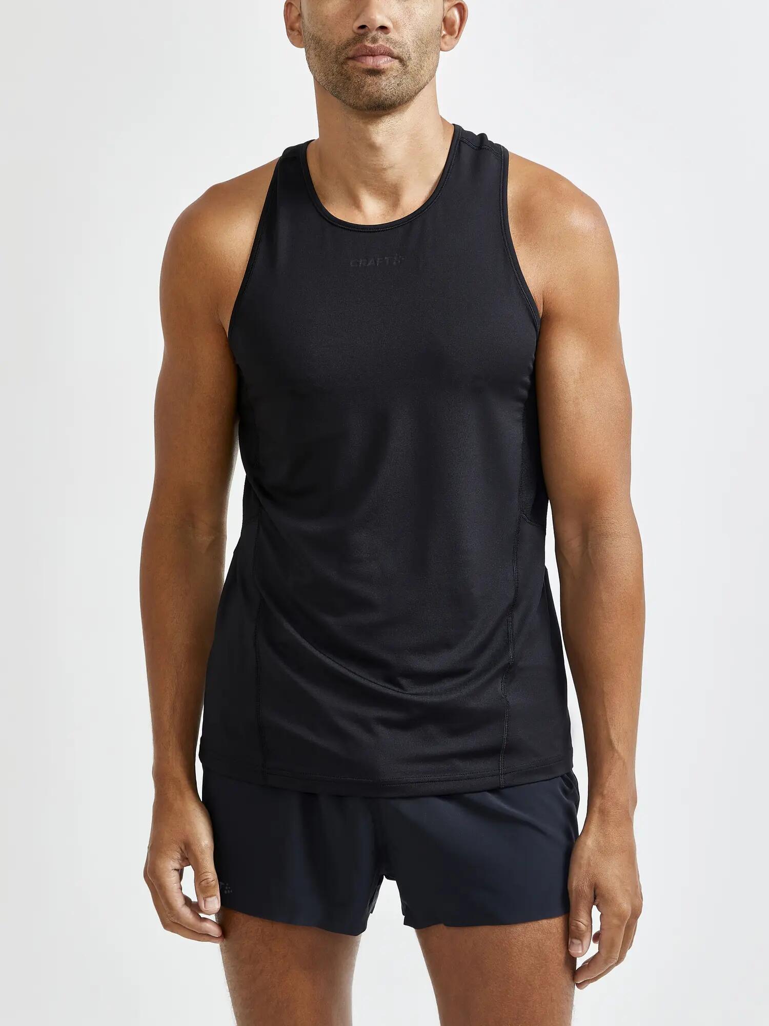 craft ADV Essence Singlet M – débardeur technique en polyester recyclé – Black 2/5