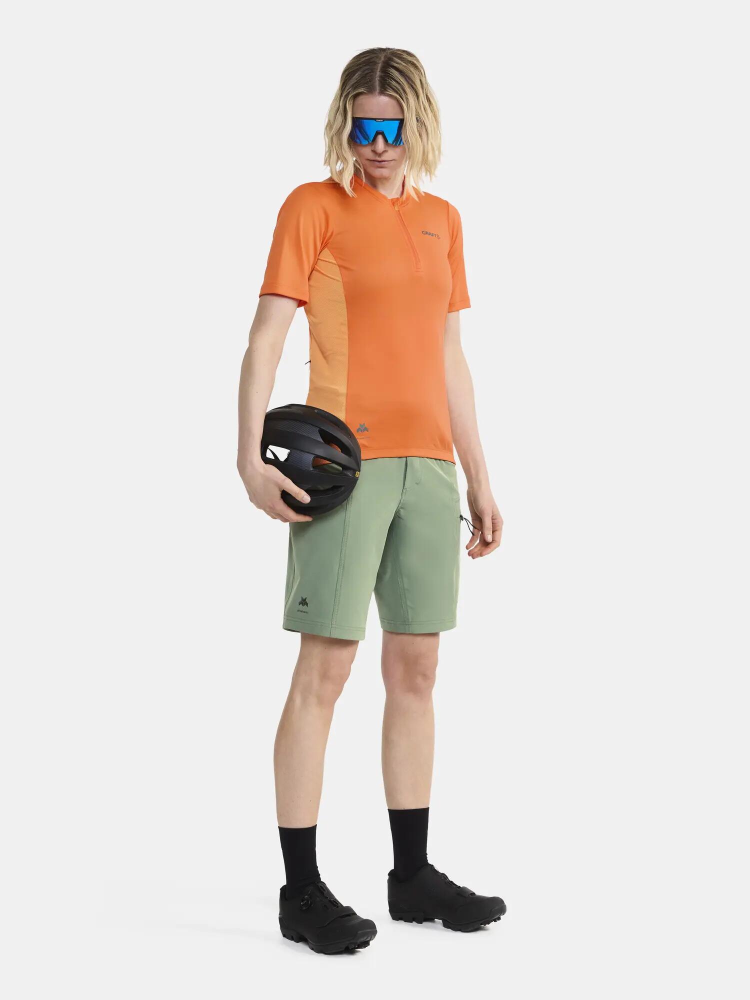 craft CORE Offroad Ss Jersey W – leichtes, dehnbares Fahrradtrikot – Tart-Sour 5/7