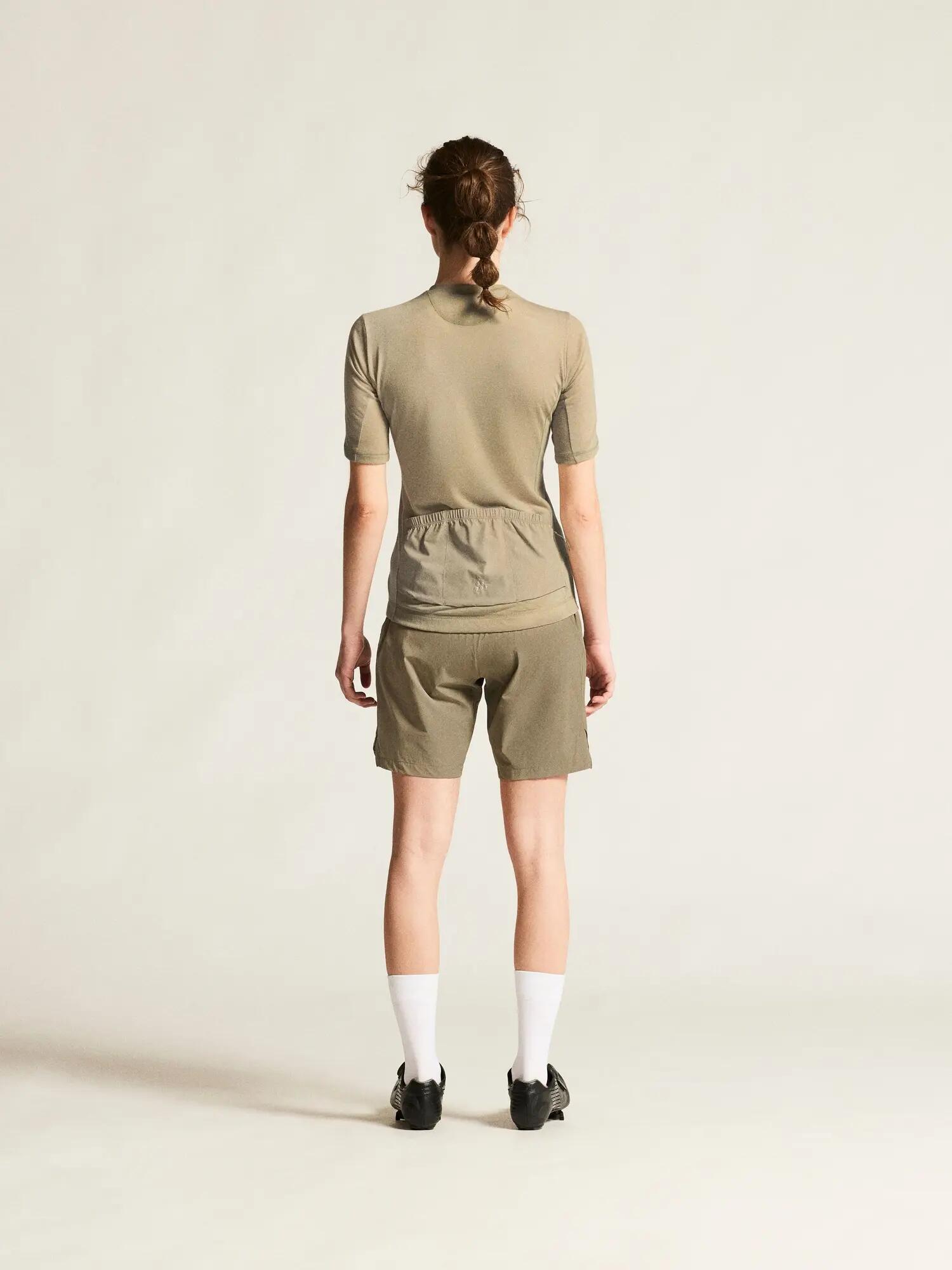 craft Everyday Wool SS Jersey W Fahrradtrikot aus Merinowoll-Mix – Hay/Melange 5/7