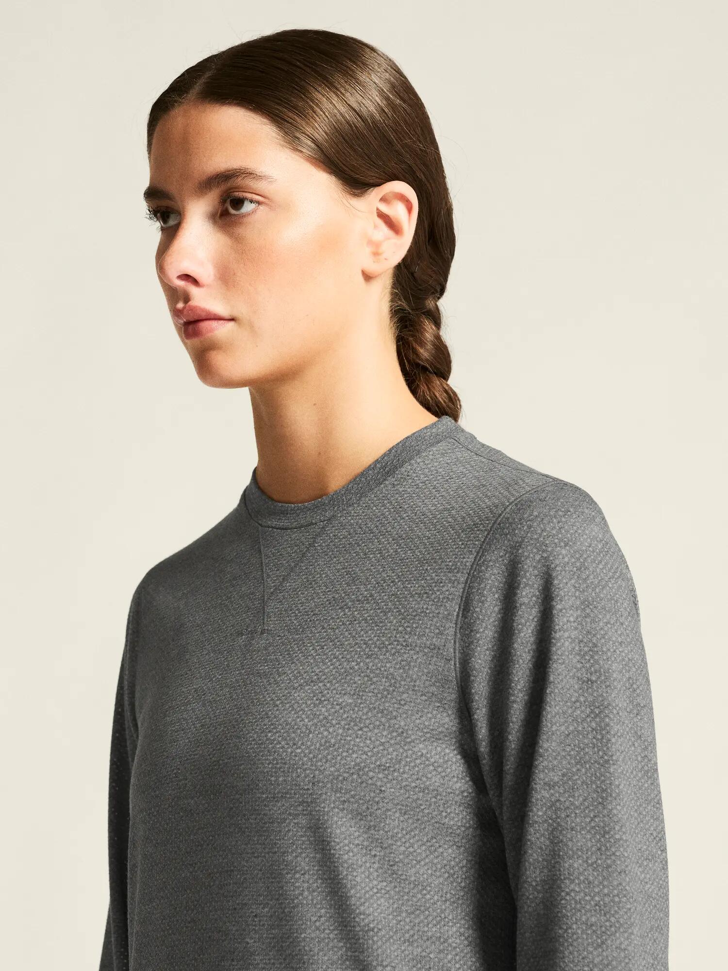 craft Thermal Mesh CN W — wärmendes, atmungsaktives Top – Dk Grey Melange 4/7