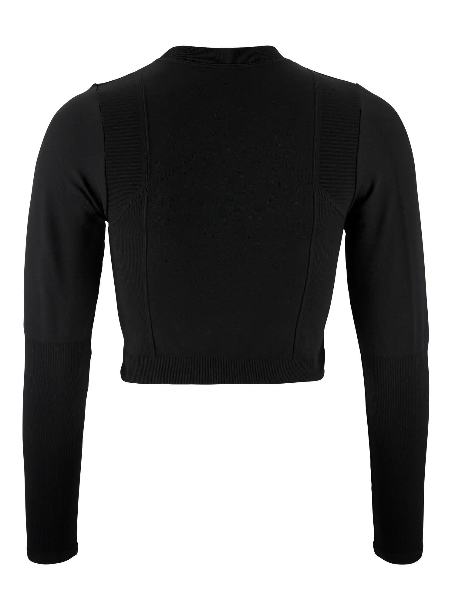 craft ADV Tone Seamless Cropped LS Top W – Enganliegendes Trainings-Top – Black 2/5