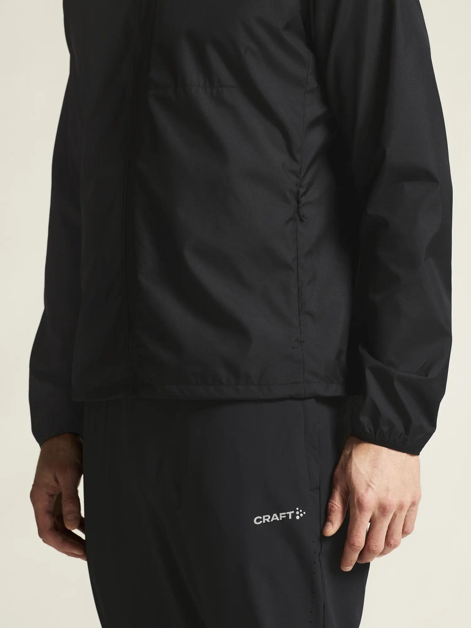 craft Jacke Essence Wind Jacket 2 M – wind- und wasserabweisend – Black 7/7