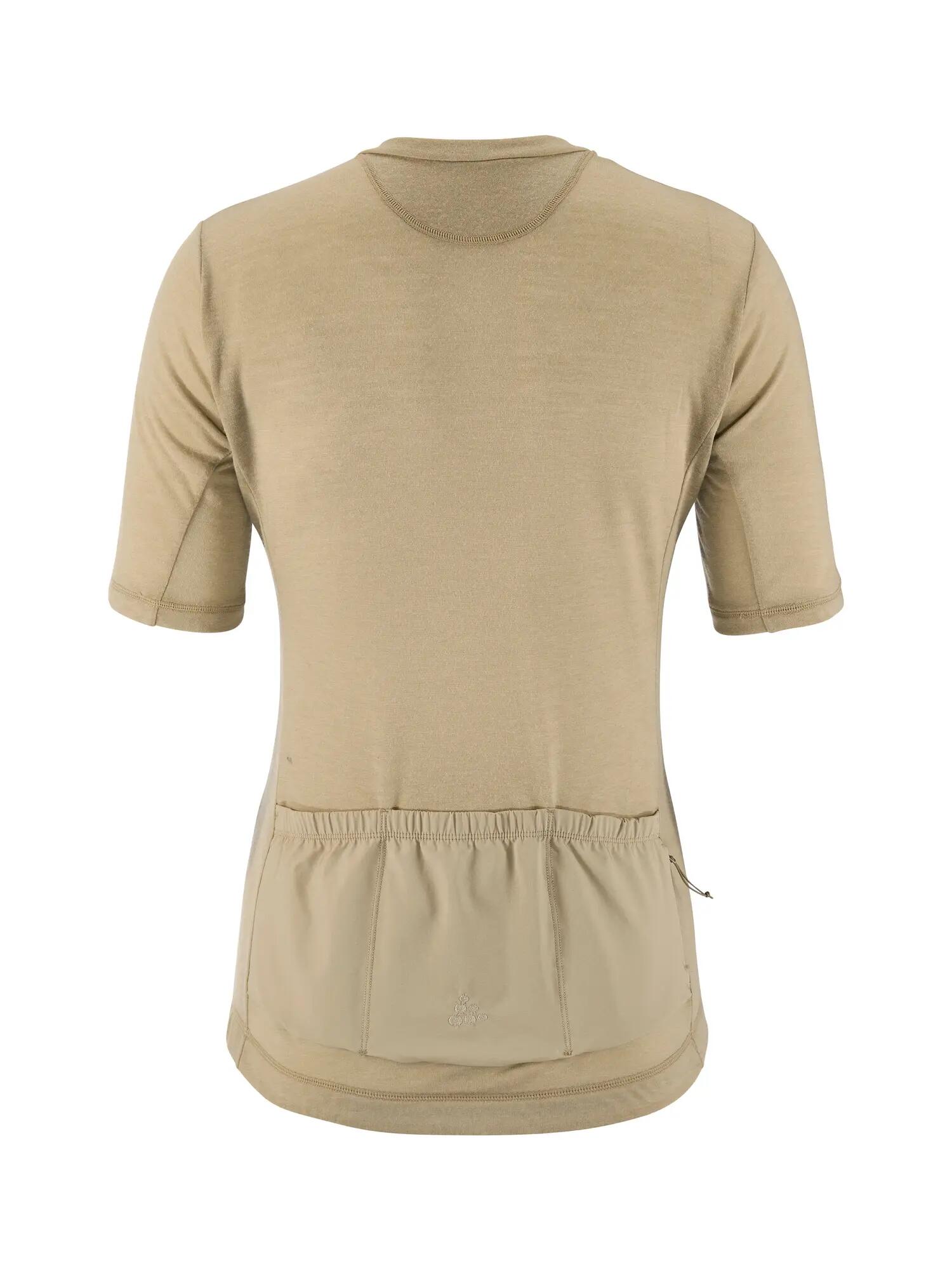 craft Everyday Wool SS Jersey W Fahrradtrikot aus Merinowoll-Mix – Hay/Melange 4/7