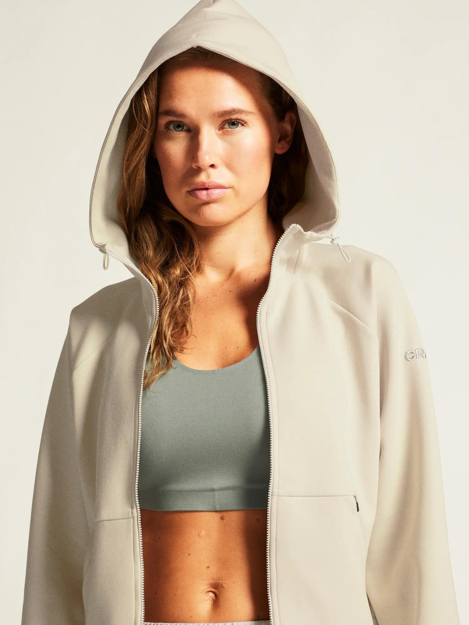 craft ADV Join FZ Hoodie W – hoodie com fecho e conforto – Plaster 3/7