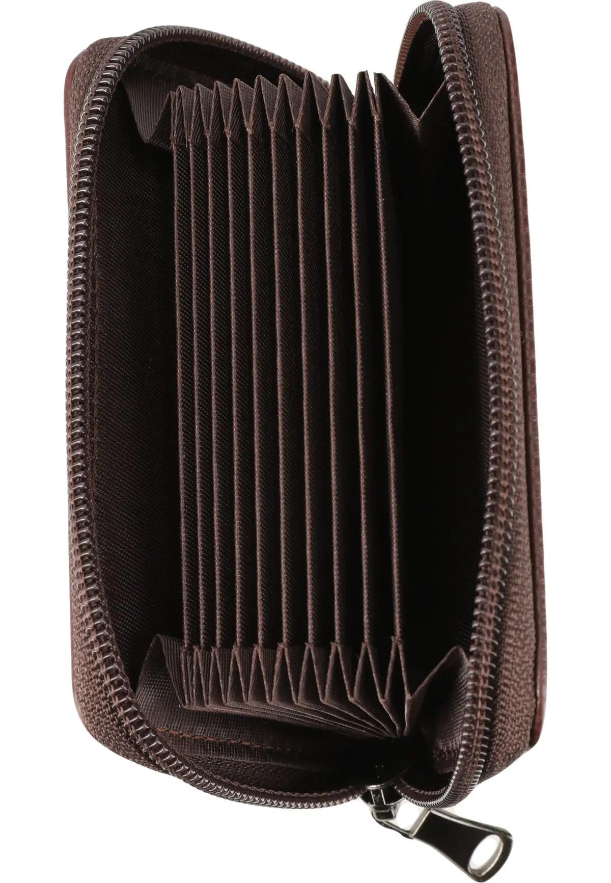 fz_forza Cardholder in PU con fodera 210D poliestere – 5221 Brown 3/4