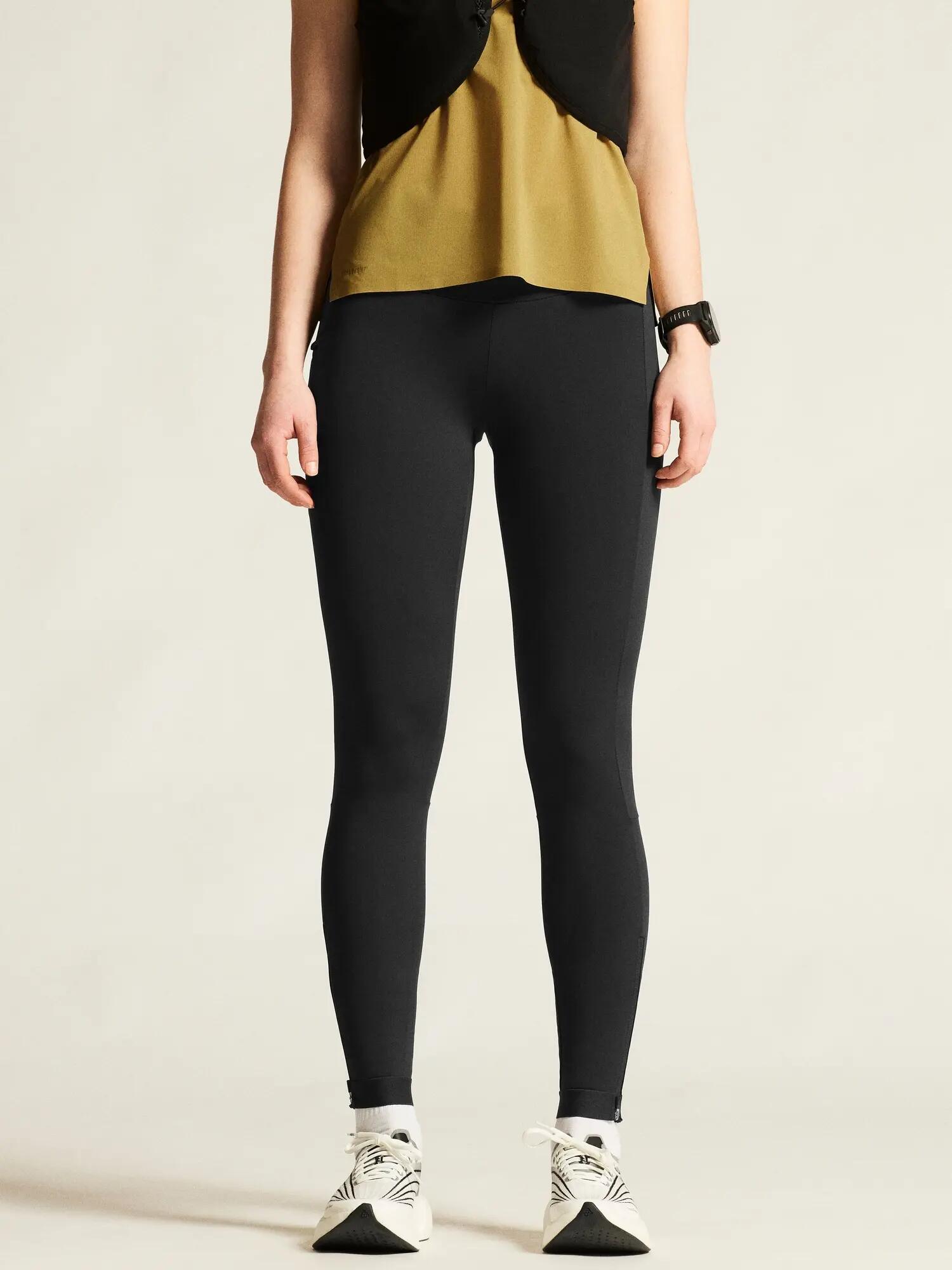 craft PRO Trail Tights 2 W – Trail-Tights aus recyceltem Polyamid – Black/Black 5/7
