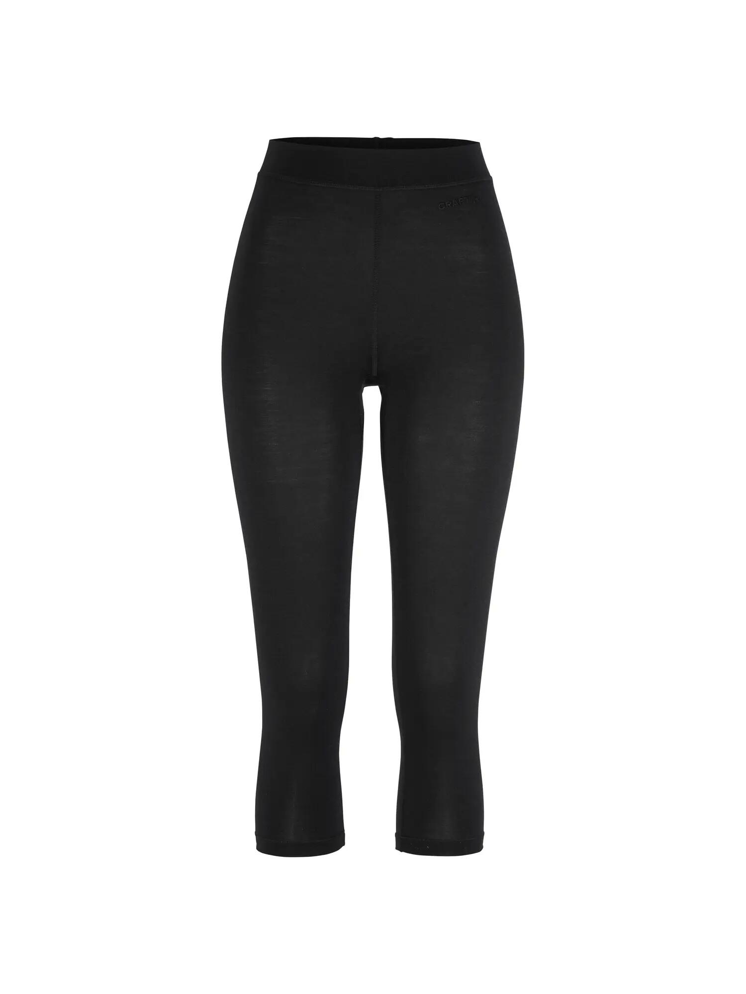 craft Wool 95 Knickers W — corsaire en laine mérinos 95% – Black/Melange 1/7