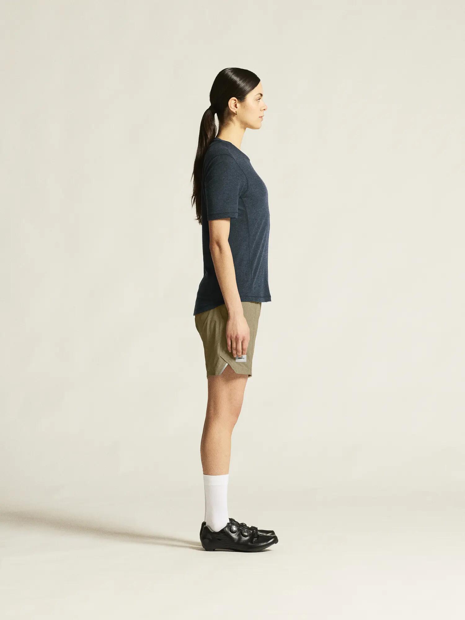 craft Everyday Shorts W Pad W — cuissard vélo régulier avec coque amovible – Raw 7/7