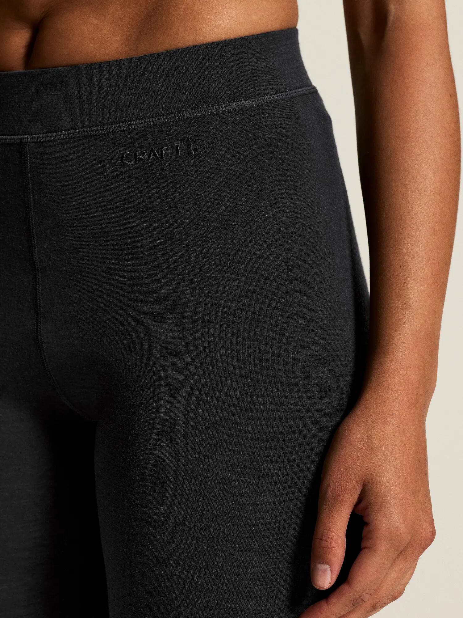 craft Wool 95 Knickers W — corsaire en laine mérinos 95% – Black/Melange 5/7