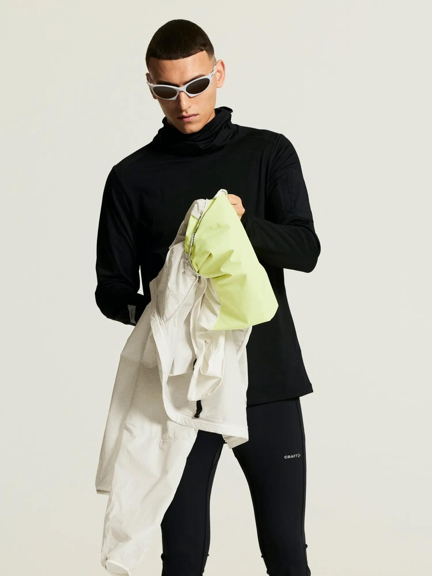 craft Packable Wind Jacket M leichte, reflektierende Laufjacke – Tofu 7/7