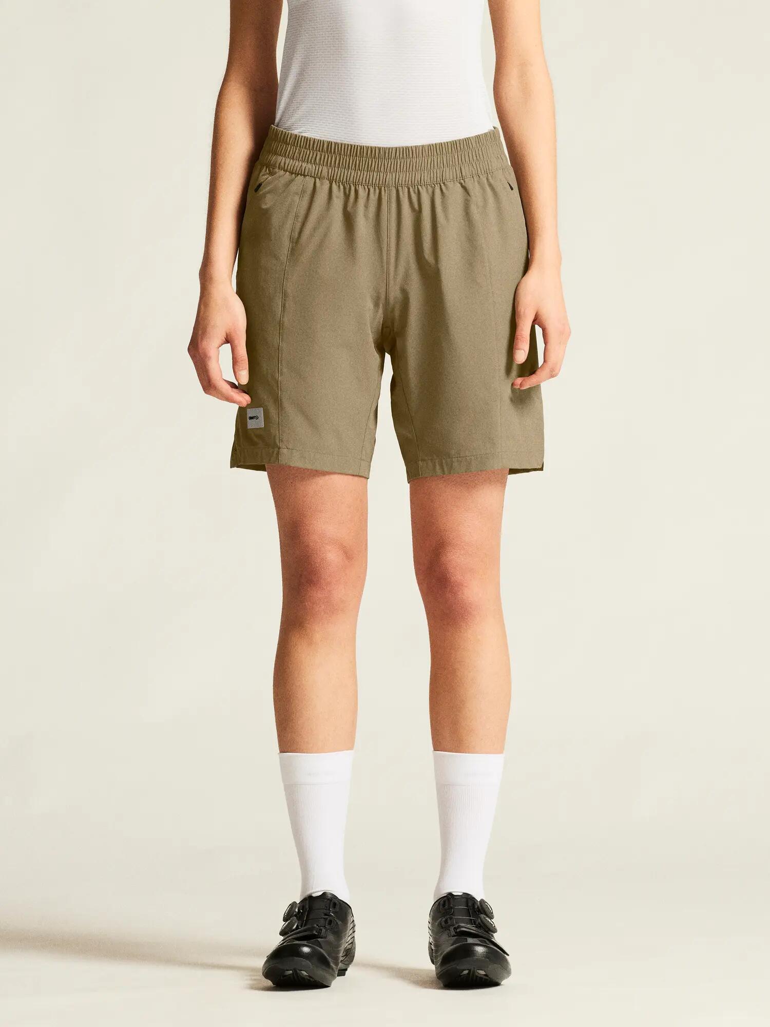 craft Everyday Shorts W Pad W — cuissard vélo régulier avec coque amovible – Raw 4/7