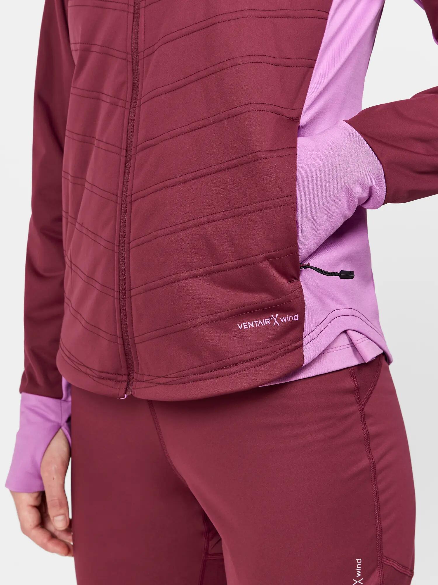 craft ADV Essence Warm Jacket W – Wärmend und windschutz – Lupine-Punsch 4/5