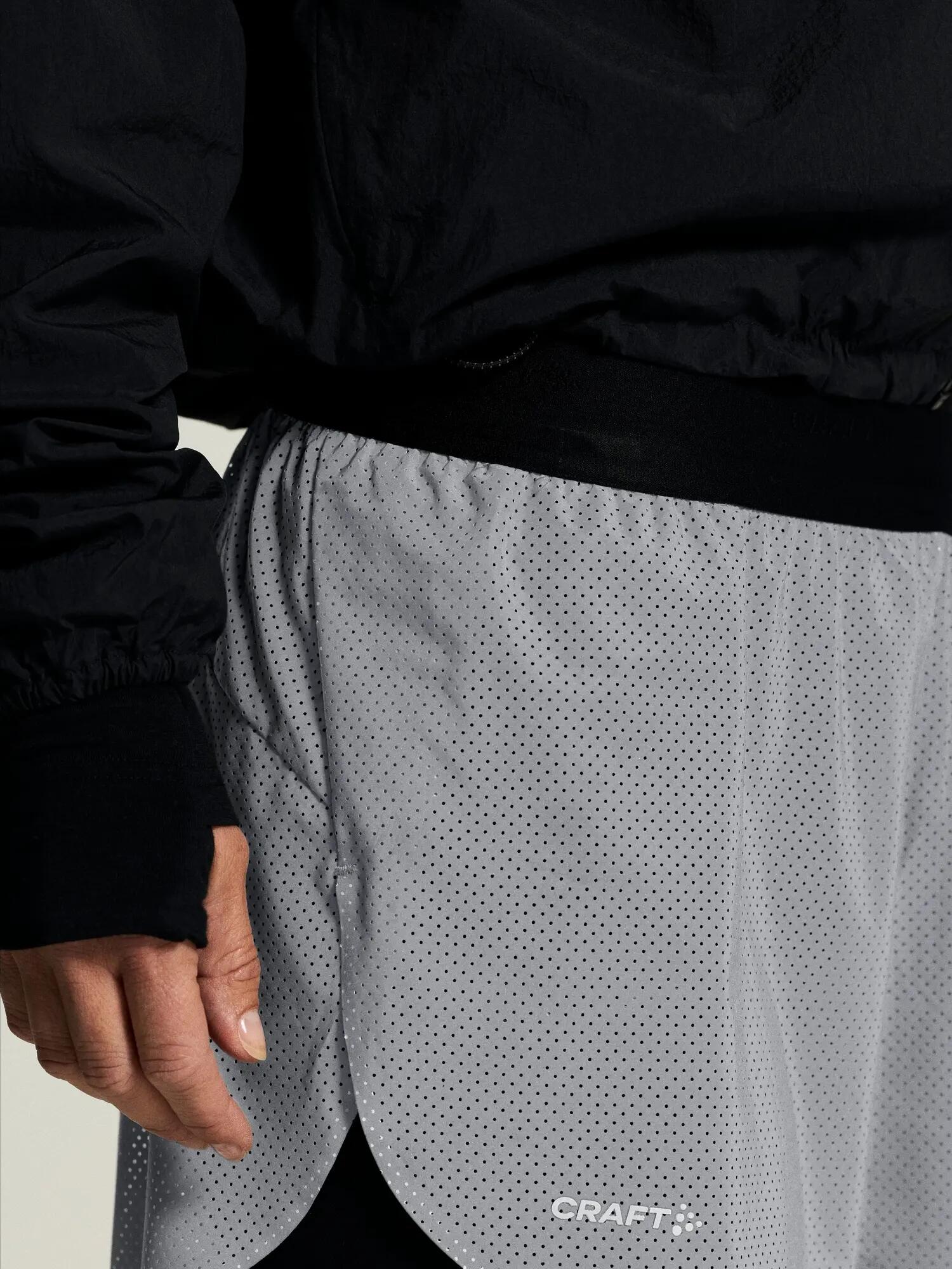 craft Reflective Shorts W – Short de running réfléchissant argenté – Silver 6/7