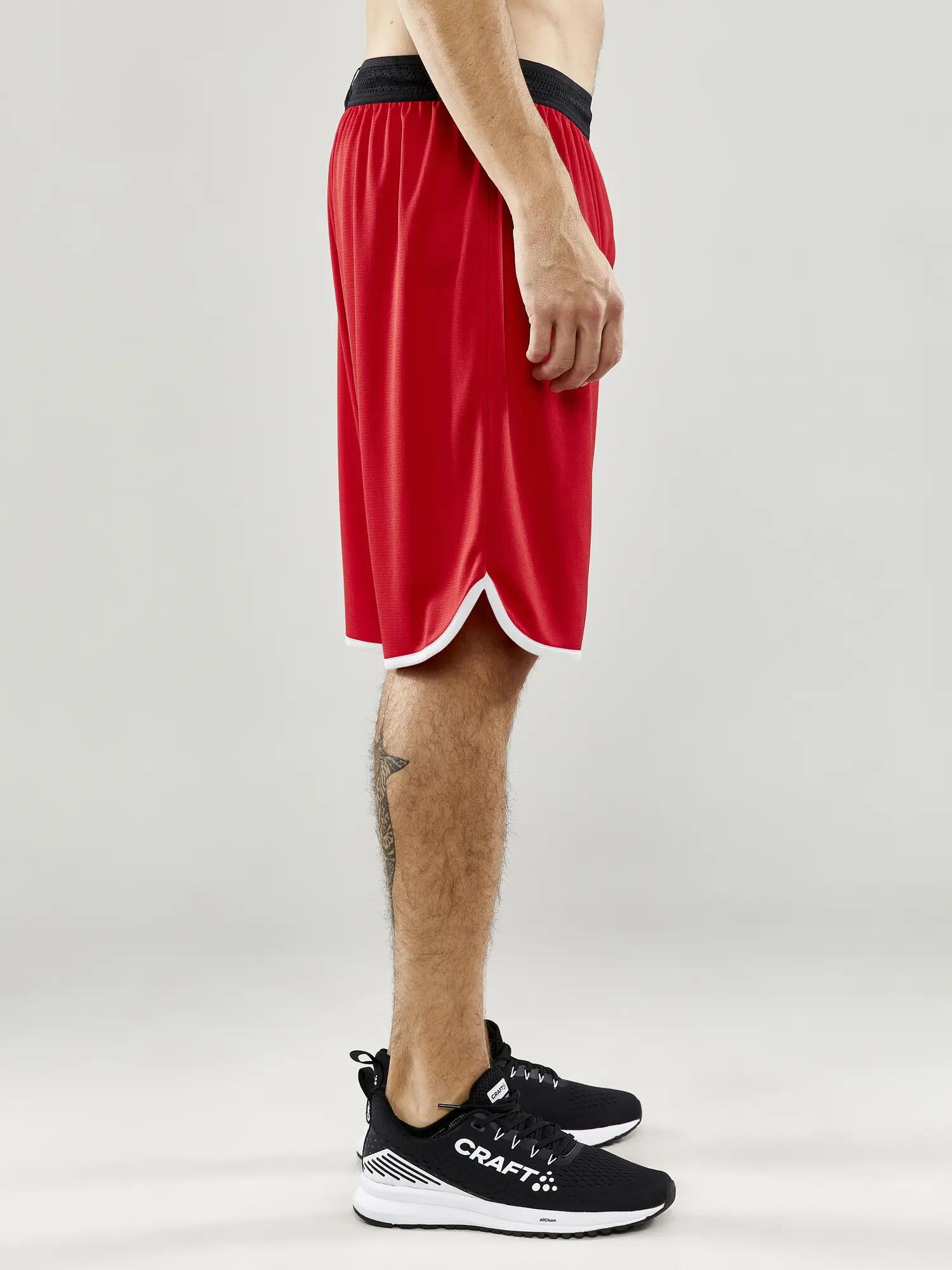 craft Progress Basket Shorts M – leicht, 100% recyceltes Polyester – Bright Red 4/7