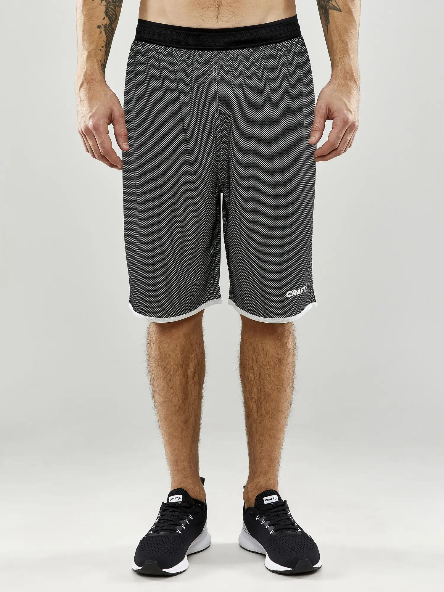 craft Progress Reversible Basket Shorts M – wendbar, leicht – Black/White 3/7