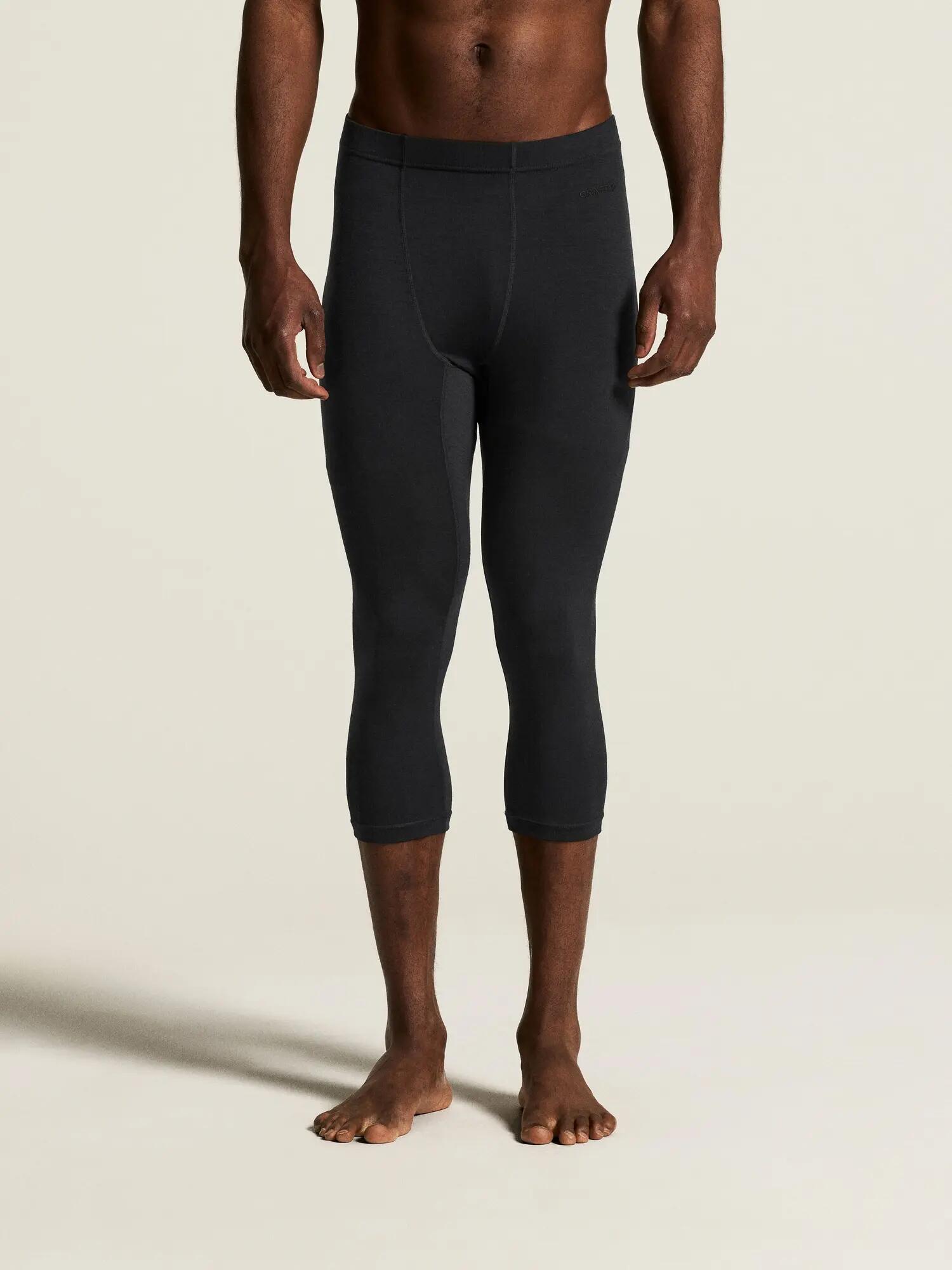 craft Wool 95 Knickers Heren — 95% merinowol – Black/Melange 3/7