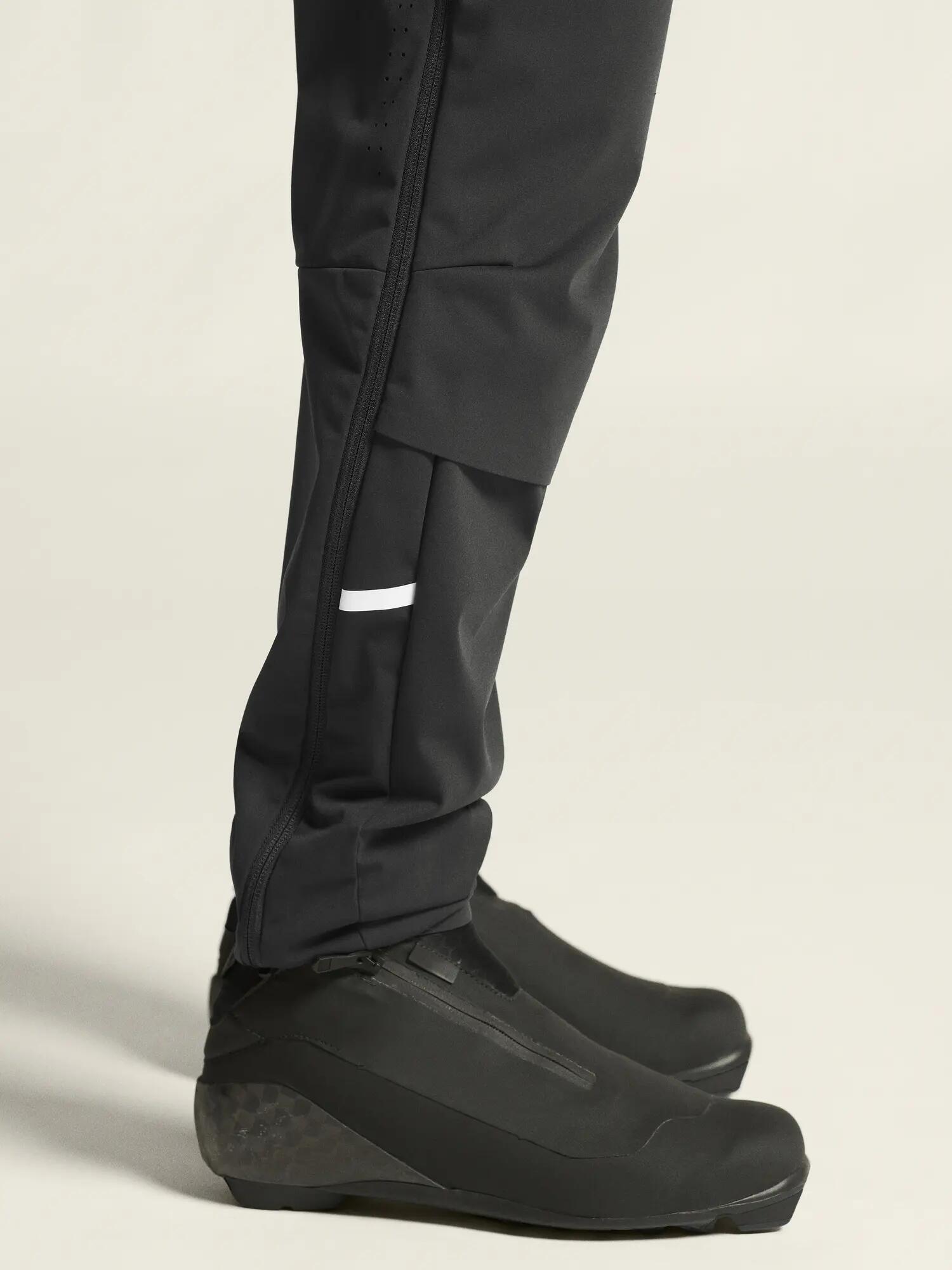 craft Pro Nordic Race FZ Pants M – winddichte Rennhose – Black 3/7