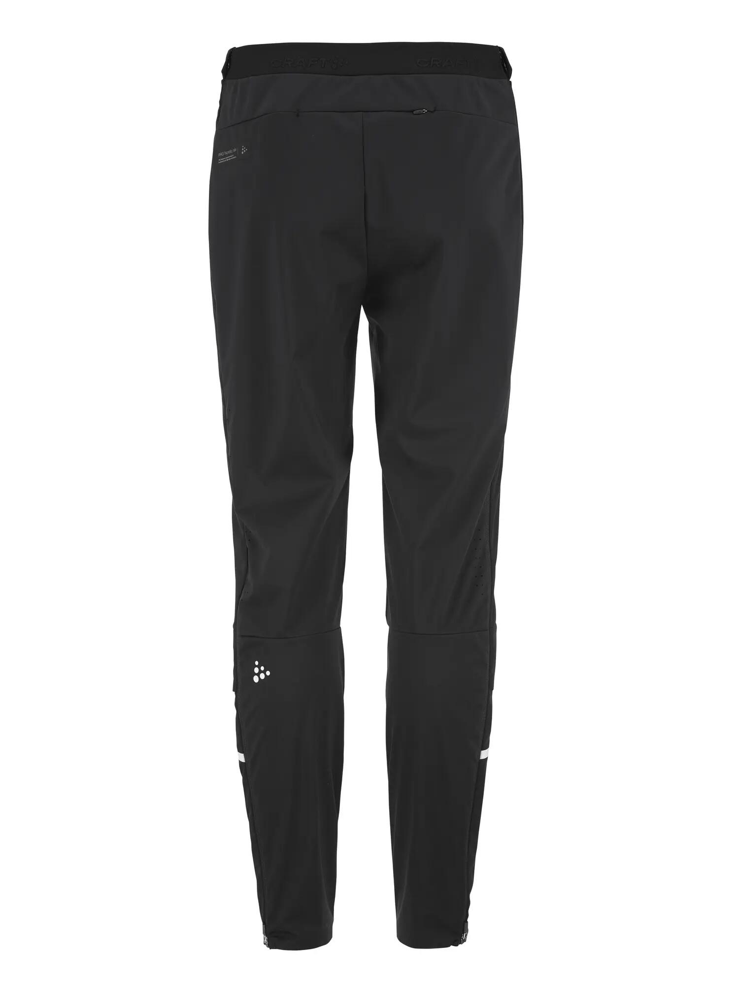 craft Pro Nordic Race FZ Pants M – winddichte Rennhose – Black 2/7