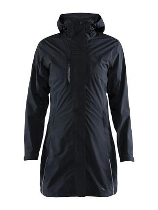 craft Urban Rain Coat W Regenjas – 100% gerecycled polyester, waterdicht – Black