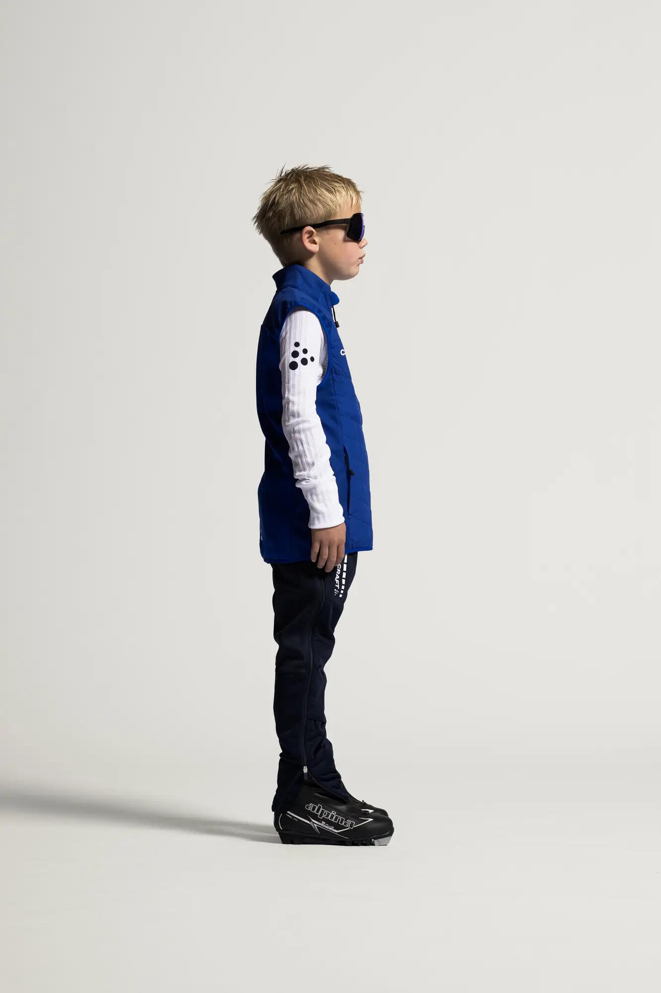 craft ADV Nordic Club Vest Jr - Gilet isolante e antivento junior – Club Cobolt 2/2