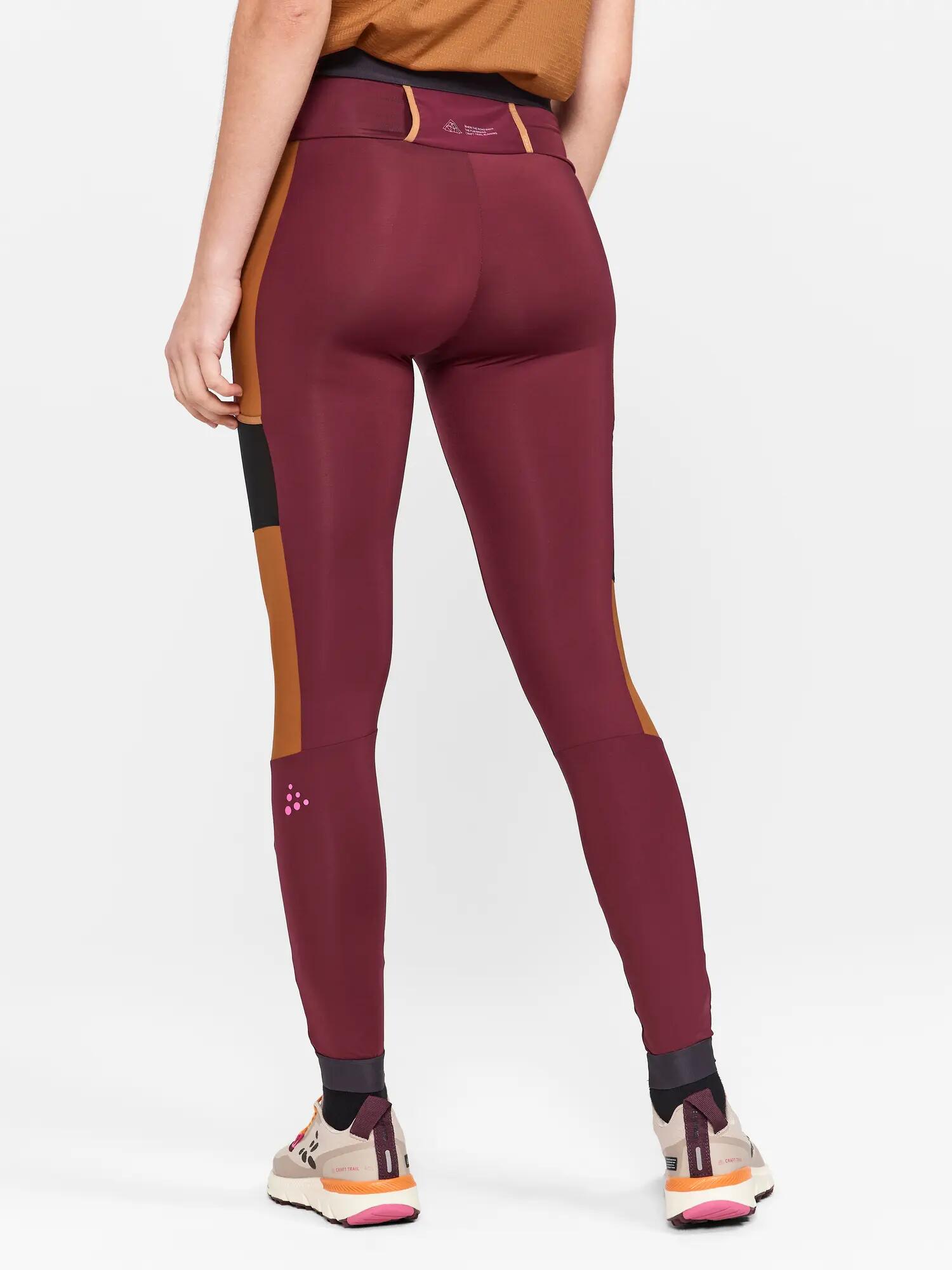 craft PRO Trail Tights W — trailtight van gerecycled polyamide – Punsch-Roots 2/6