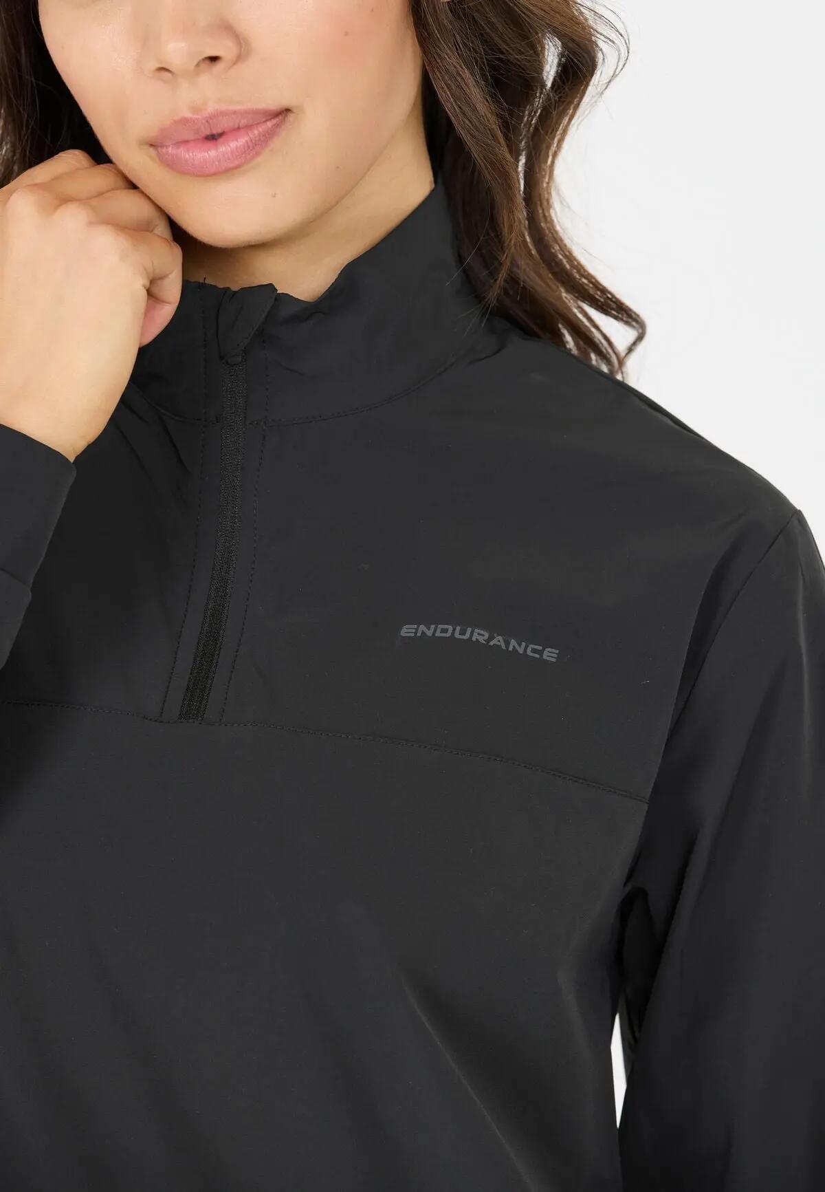 endurance Veste Typhoro W Half Zip - Coupe ajustée, stretch – 1001 Black 5/7
