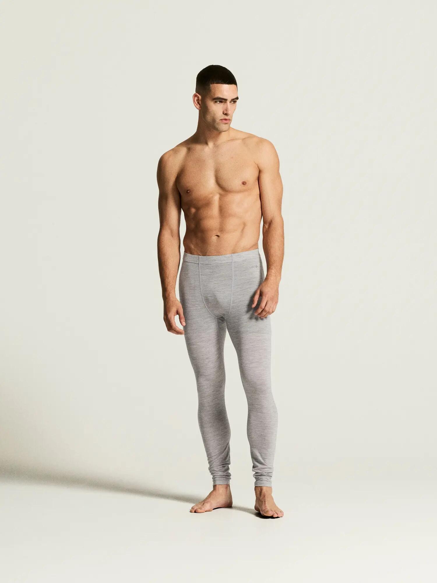 craft Wool 95 Pants M — Funktionsunterhose mit 95% Merinowolle – Grey/Melange 3/7