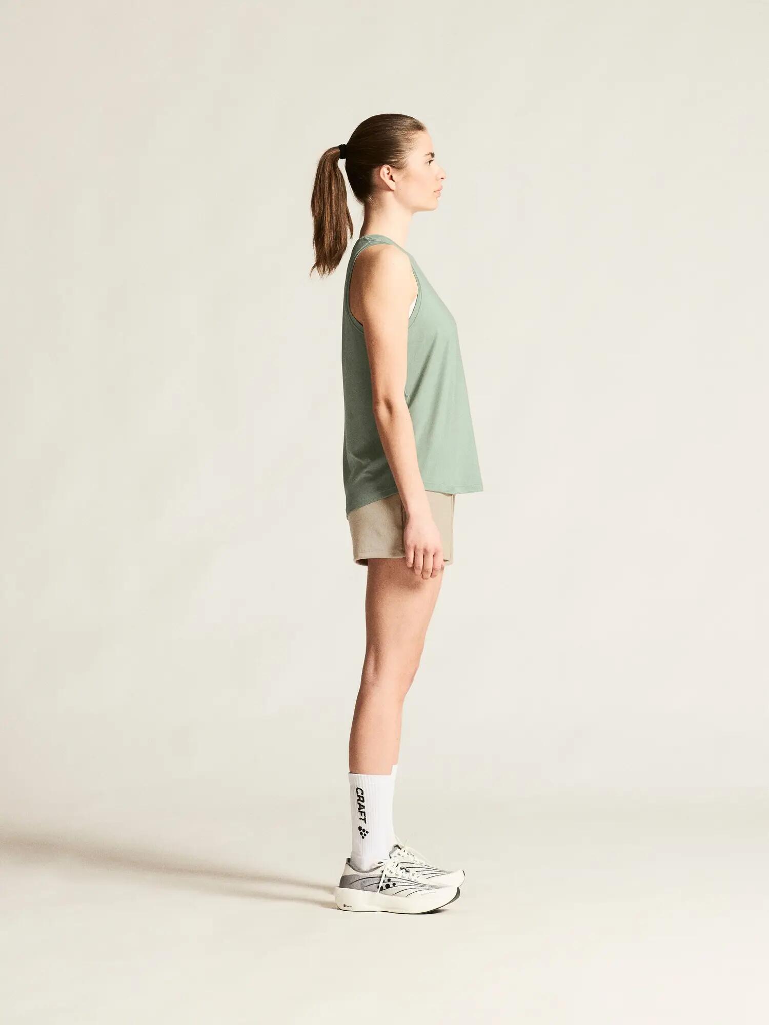 craft Collective Singlet W licht singlet van gerecycled polyester – Glacial 4/7