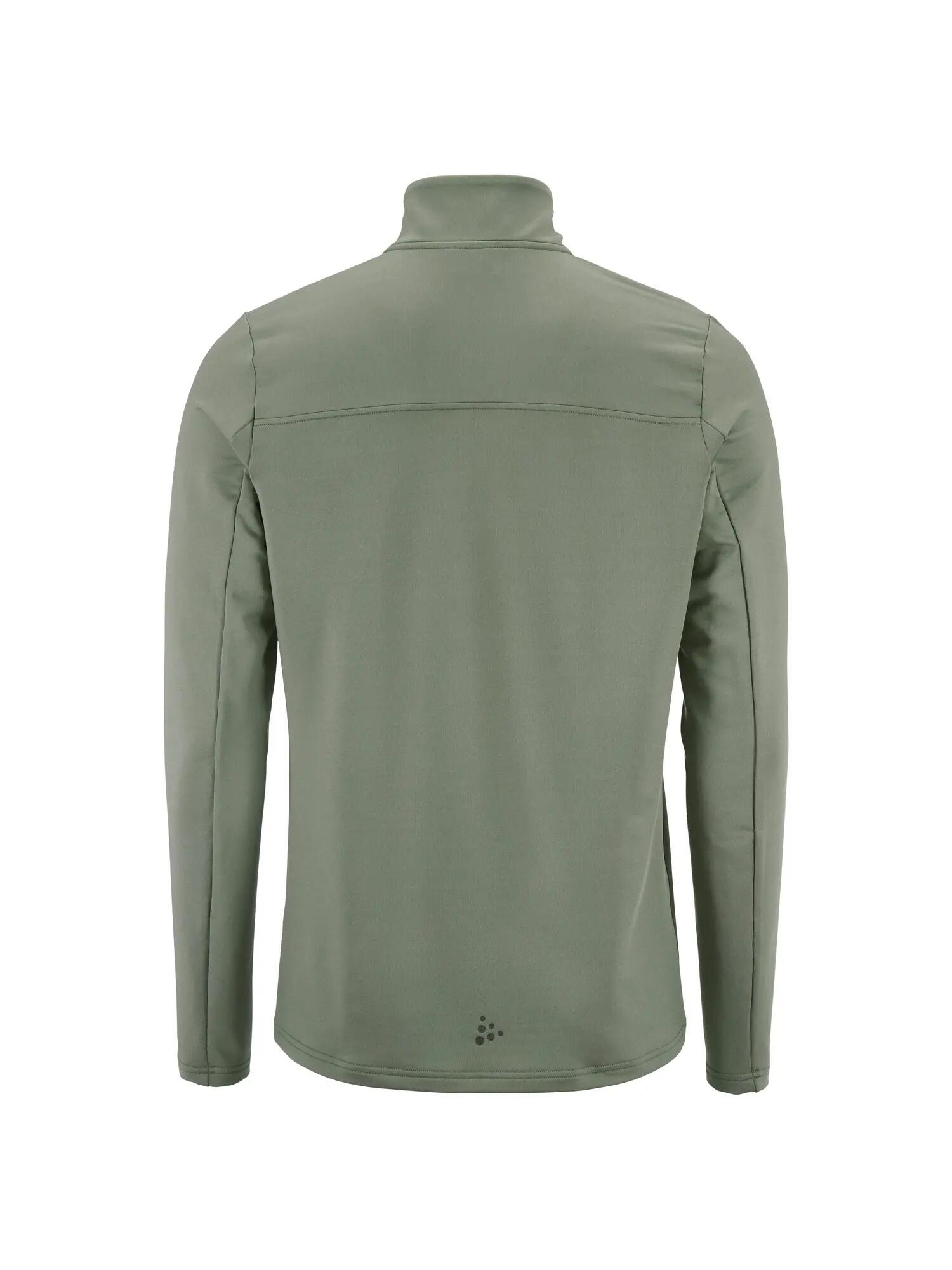craft Gain Midlayer M Halb-Zip aus weichem Stoff — warm und elastisch – Leaf 2/7