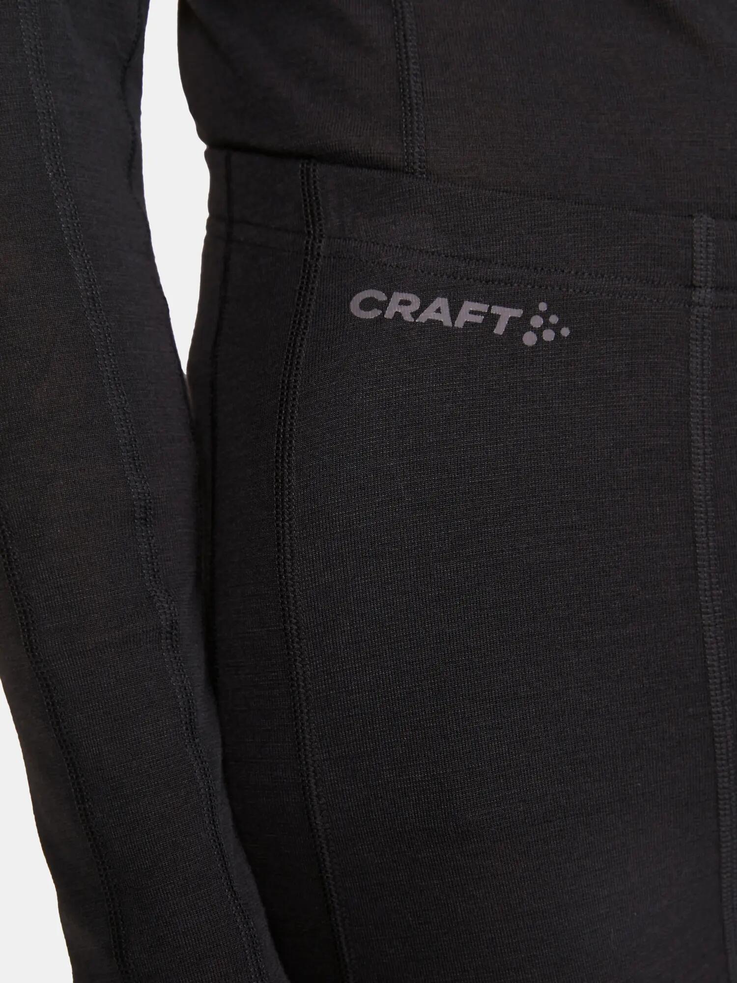 craft ADV Wool Merino Pant M — Funktions-Baselayer aus Merinowolle – Black 2/5