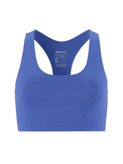 craft Brassière de sport rembourrée Collective — maintien léger, tissu recyclé