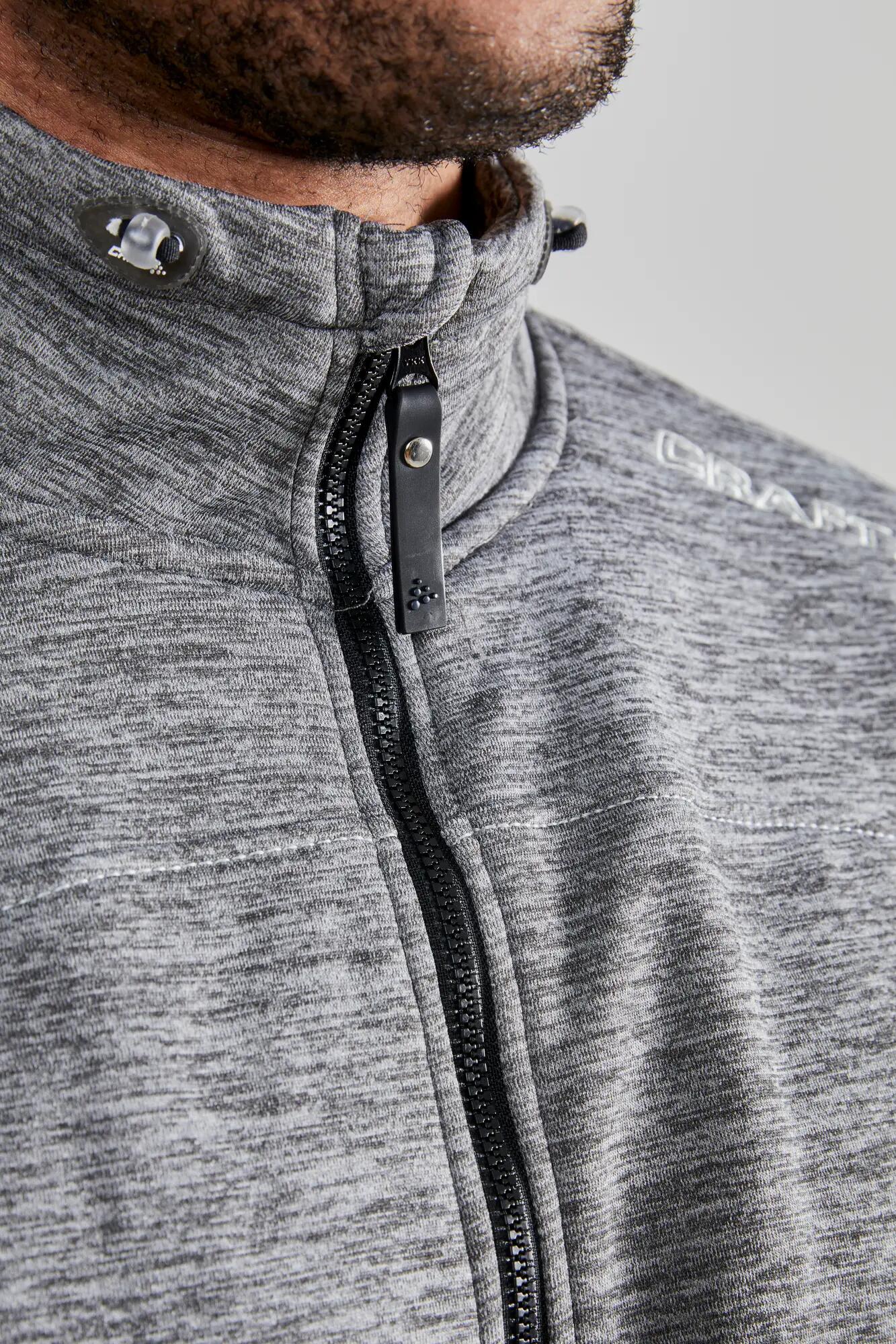 craft Leisure Jacket M – Bequeme Jacke aus Polyester – Darkgrey melange 6/7