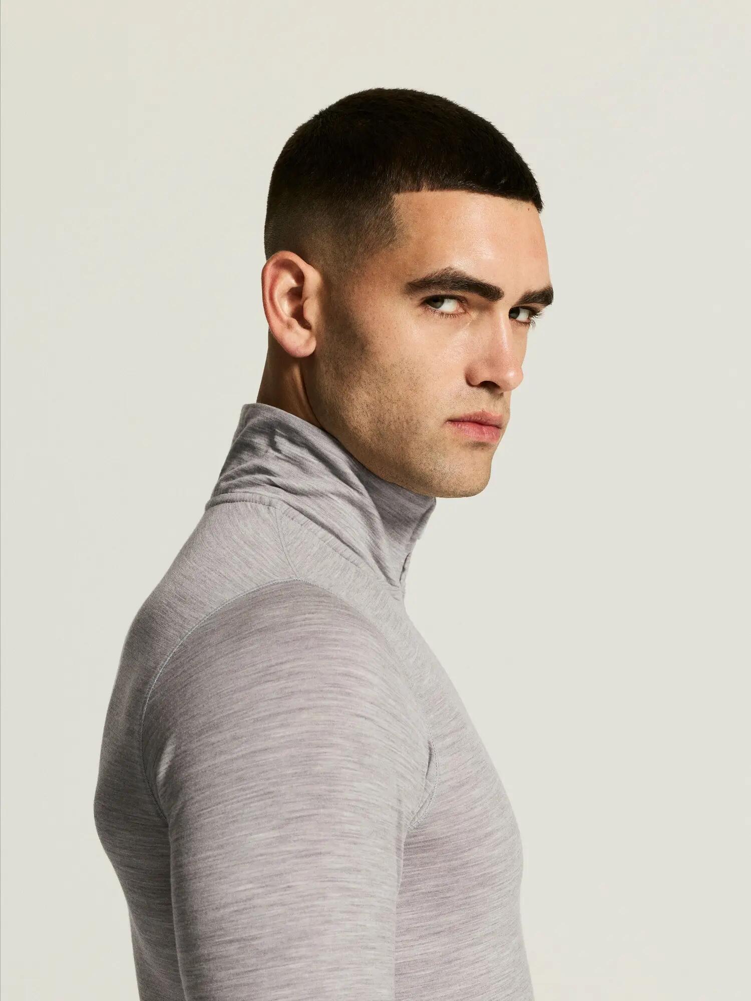 craft Longsleeve Wool 95 HZ LS M van merinowol – Grey/Melange 6/7