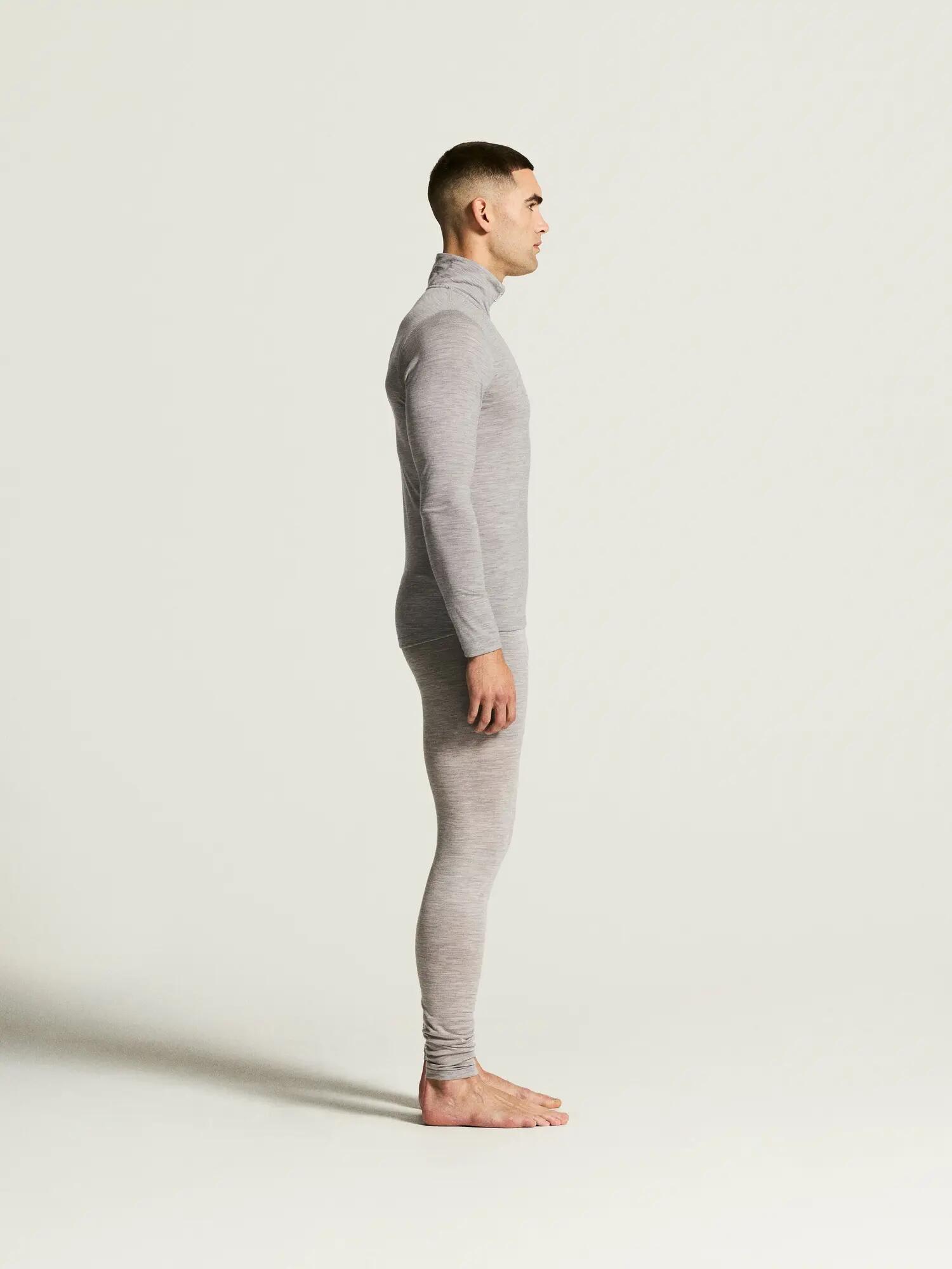 craft Longsleeve Wool 95 HZ LS M van merinowol – Grey/Melange 4/7