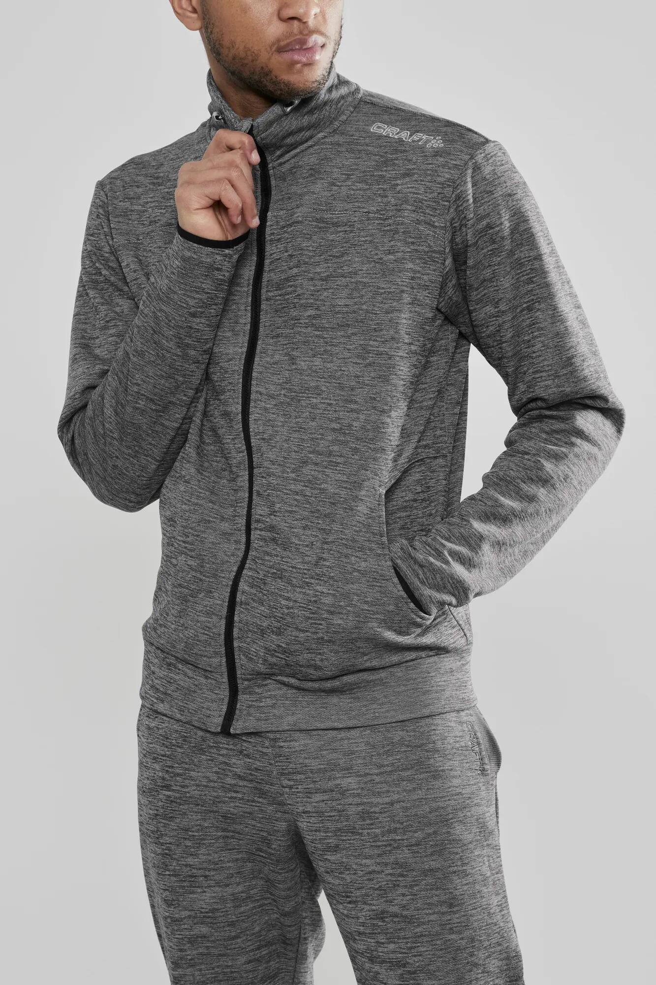 craft Leisure Jacket M – Bequeme Jacke aus Polyester – Darkgrey melange 2/7