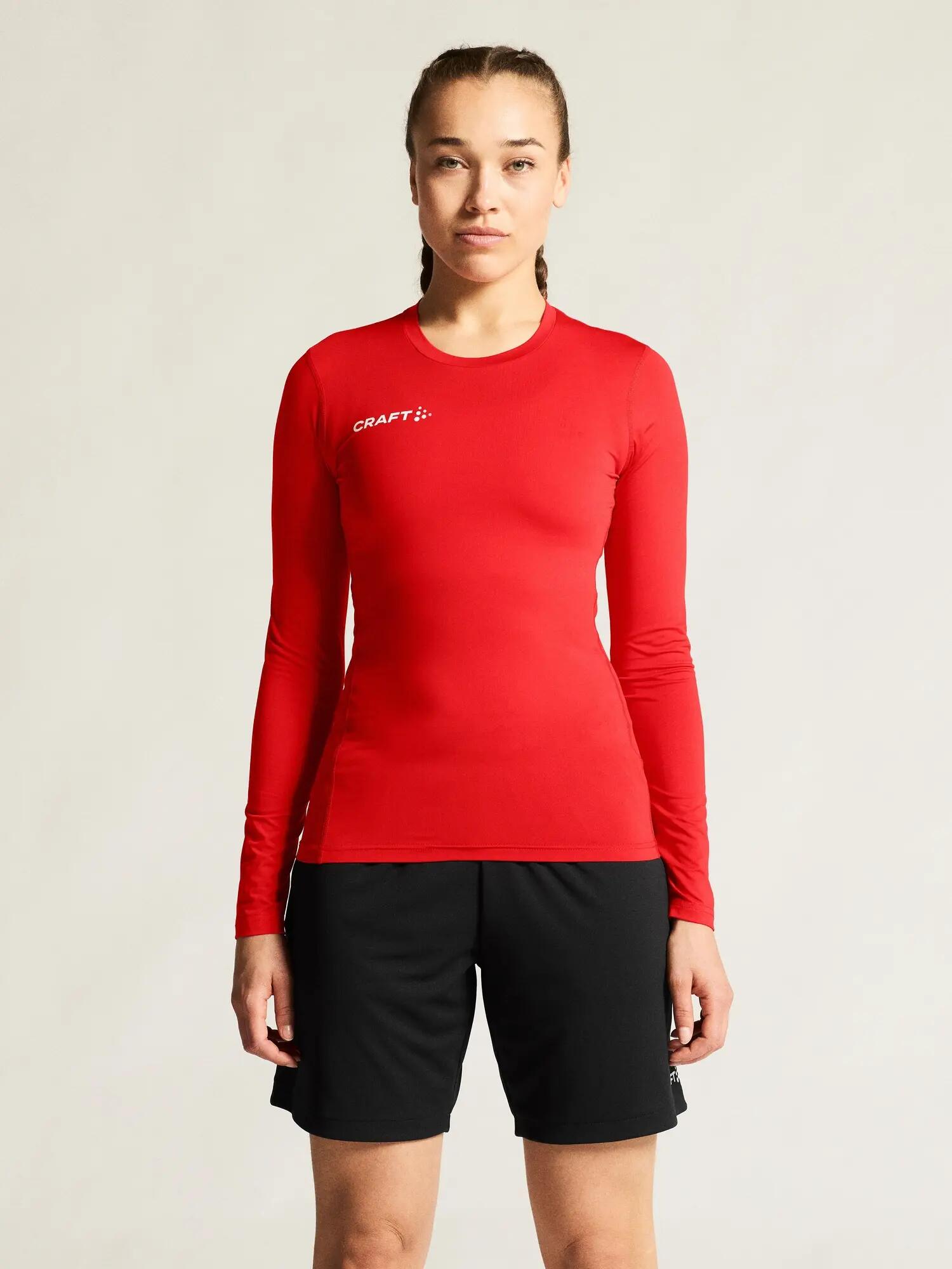 craft Ability Baselayer LS W – leichtes, elastisches Unterhemd – Bright red 7/7