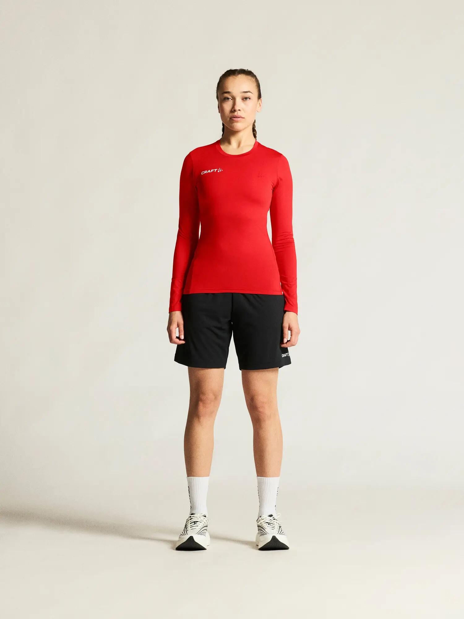 craft Ability Baselayer LS W – leichtes, elastisches Unterhemd – Bright red 5/7